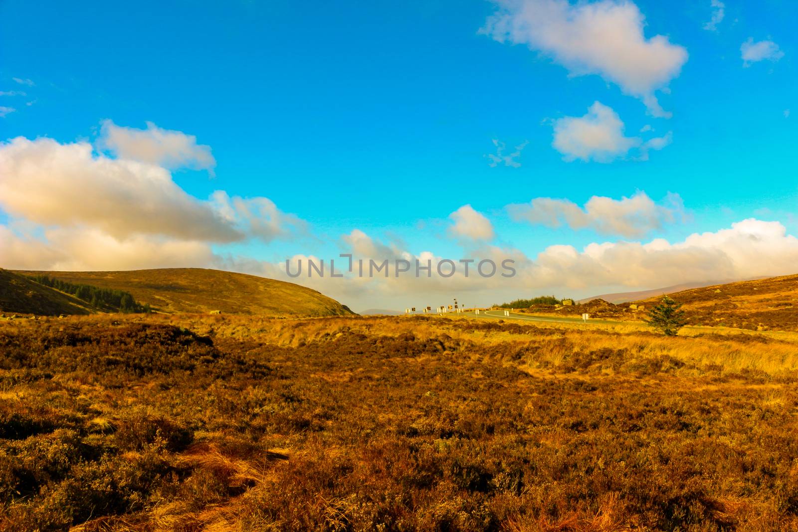 Wicklow mountains in Ireland during the winter season by mynewturtle1