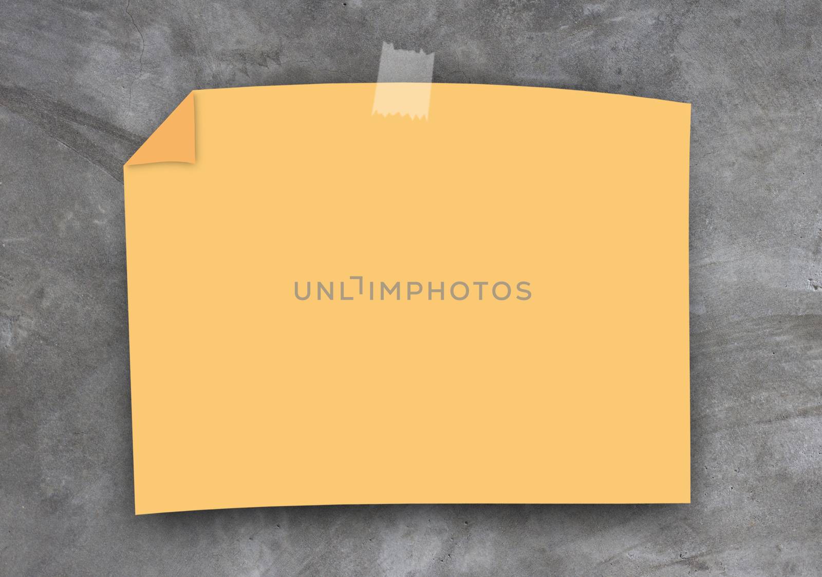 Blank note paper on concrete background