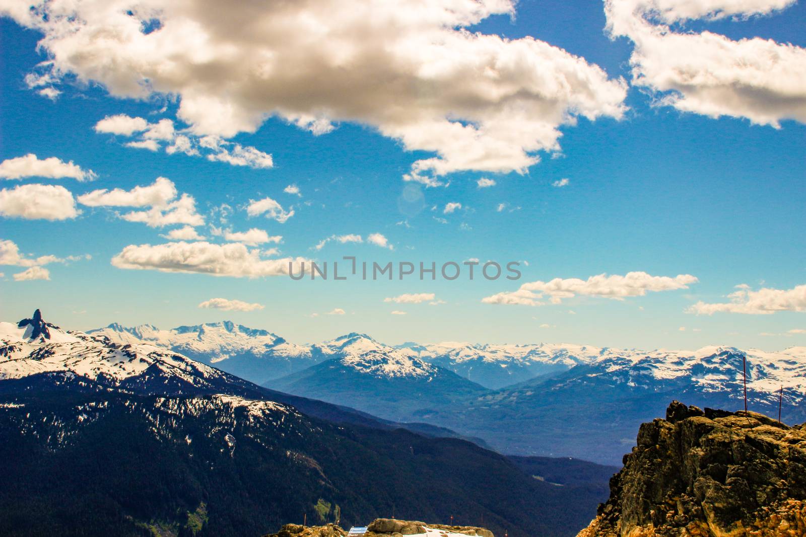The peak of Whistler Mountain on a sunny day by mynewturtle1