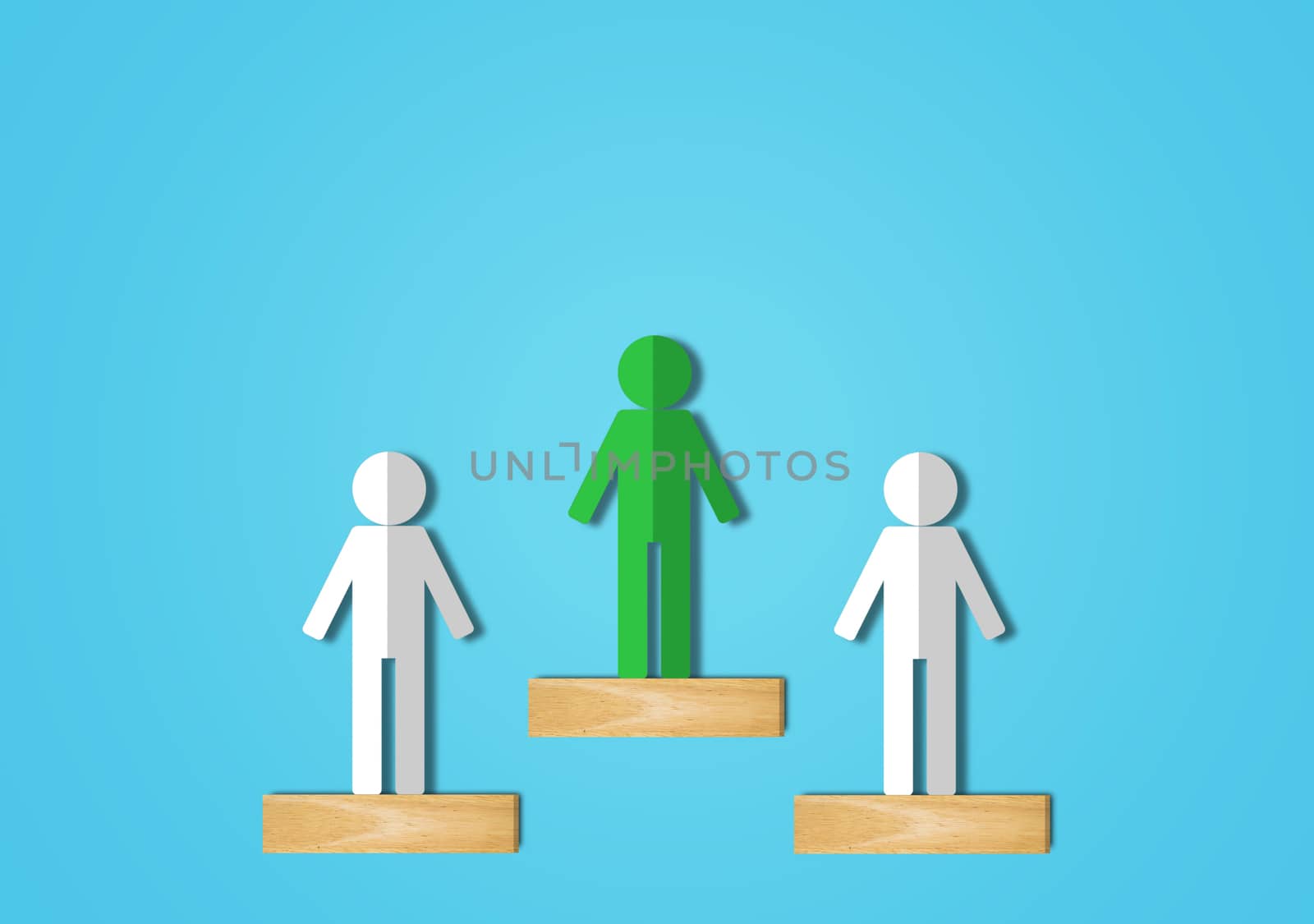 Business success concept, competition winner, leadership and victory background