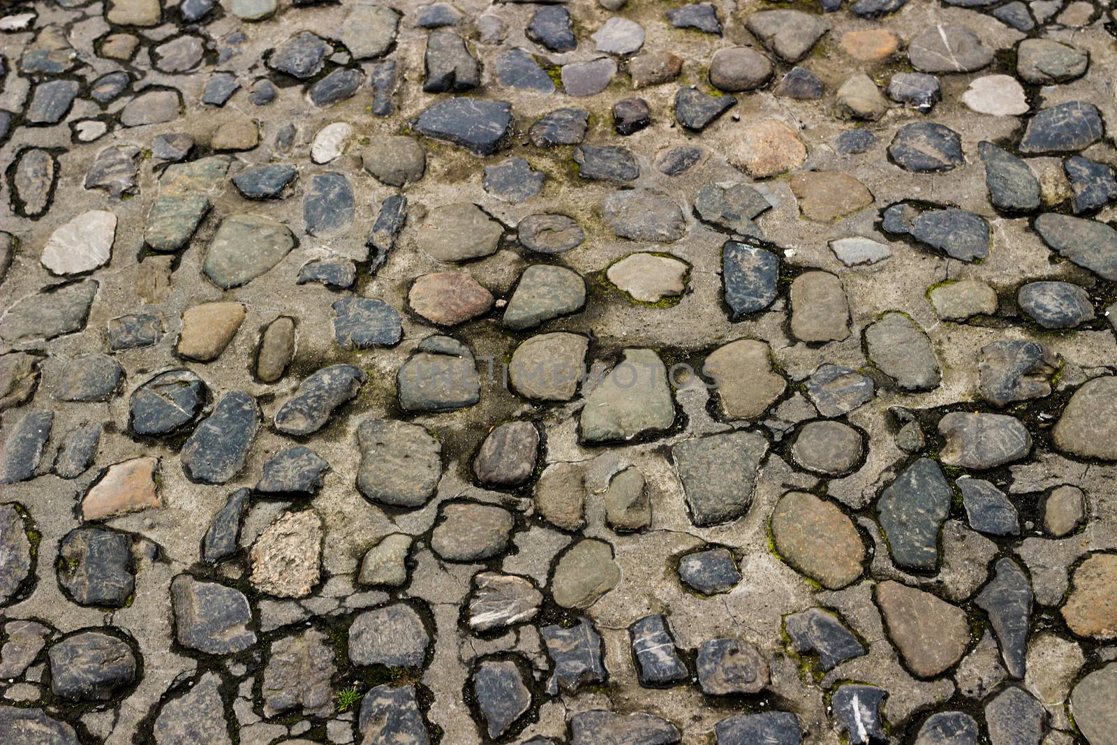 old path paved with cobblestones background photo taken in dublin ireland