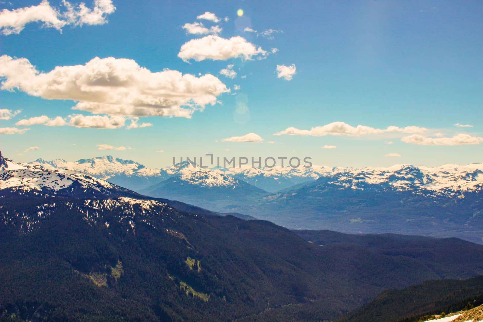 British Columbia mountains. Beautiful British Columbia mountains and river.