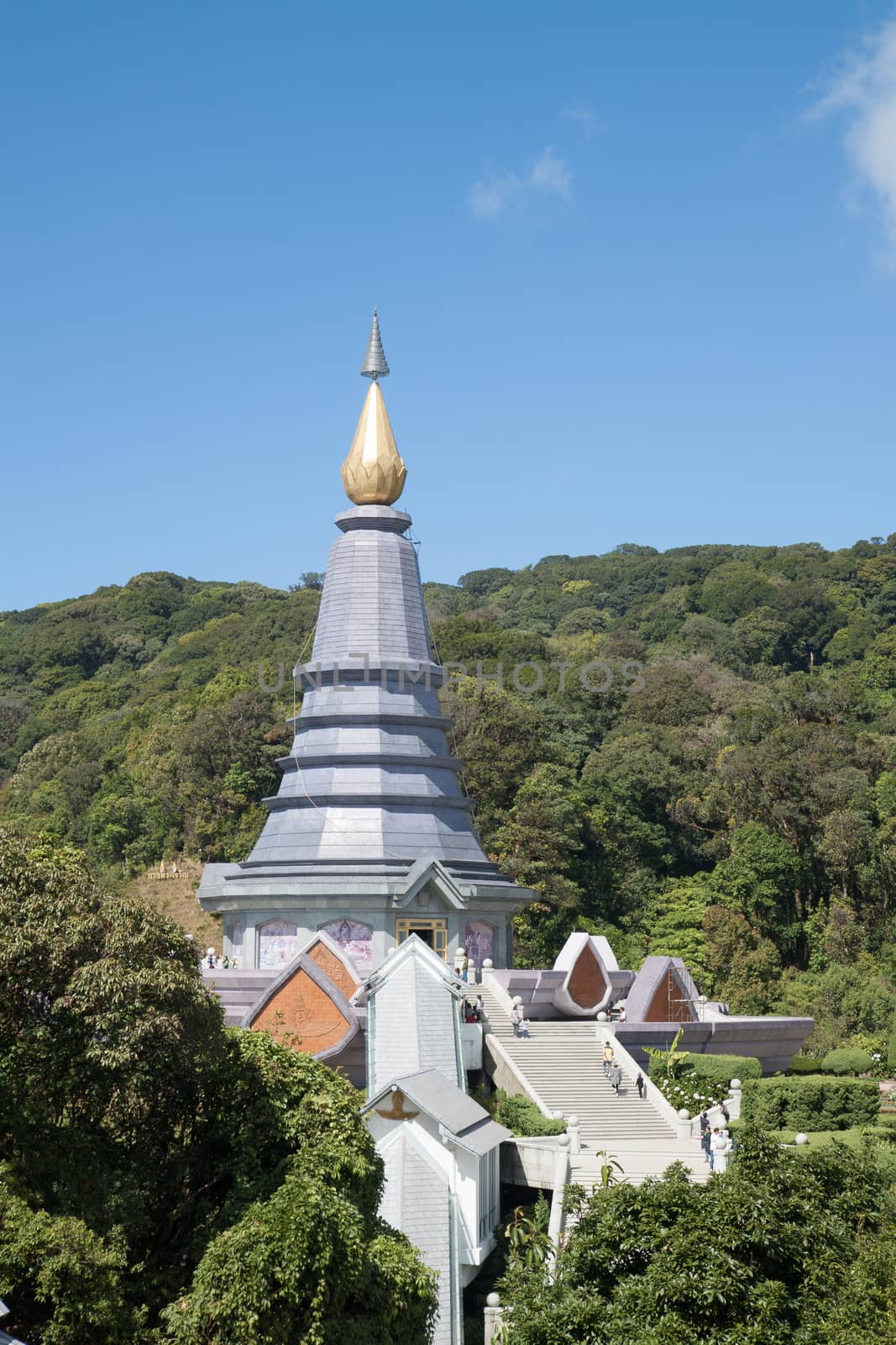 The Great Holy Relics Pagoda Phra Maha Dhatu Nabhamethanidol and Nabhapolbhumisiri Chiang mai, Thailand