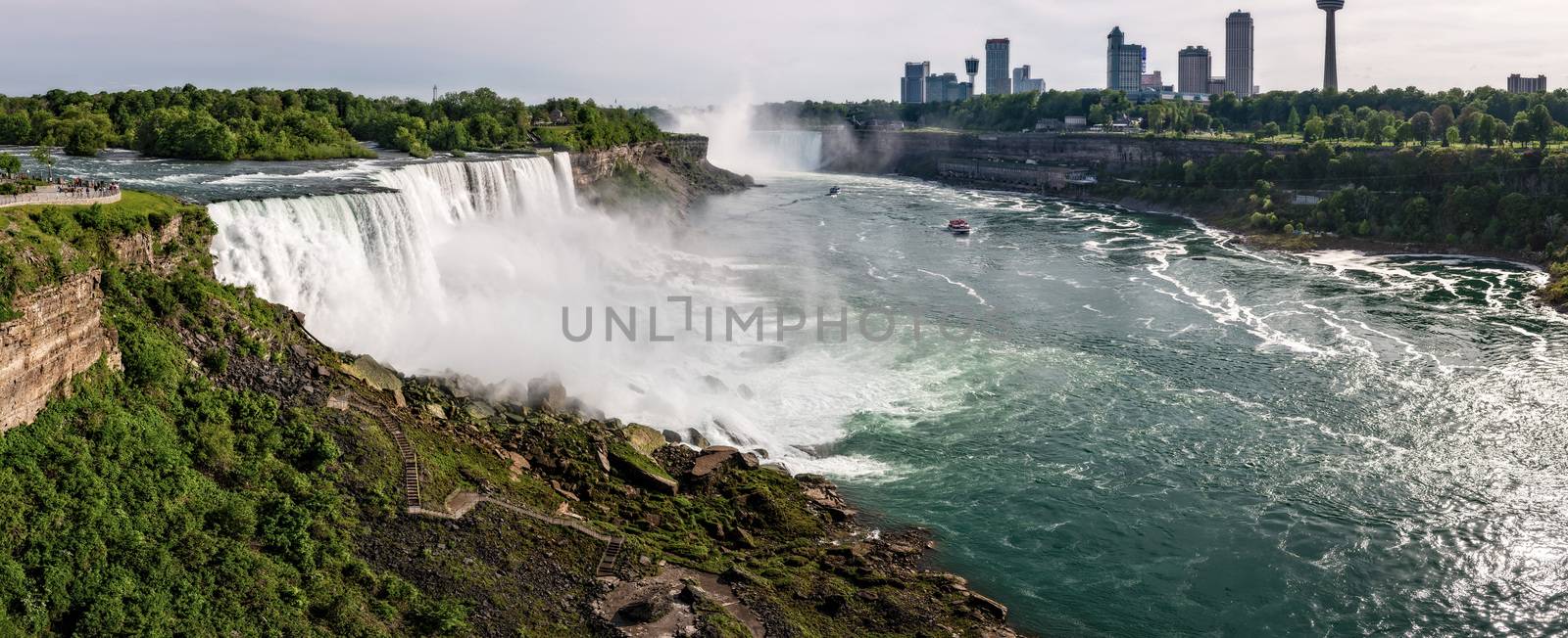 Niagara falls between United States of America and Canada