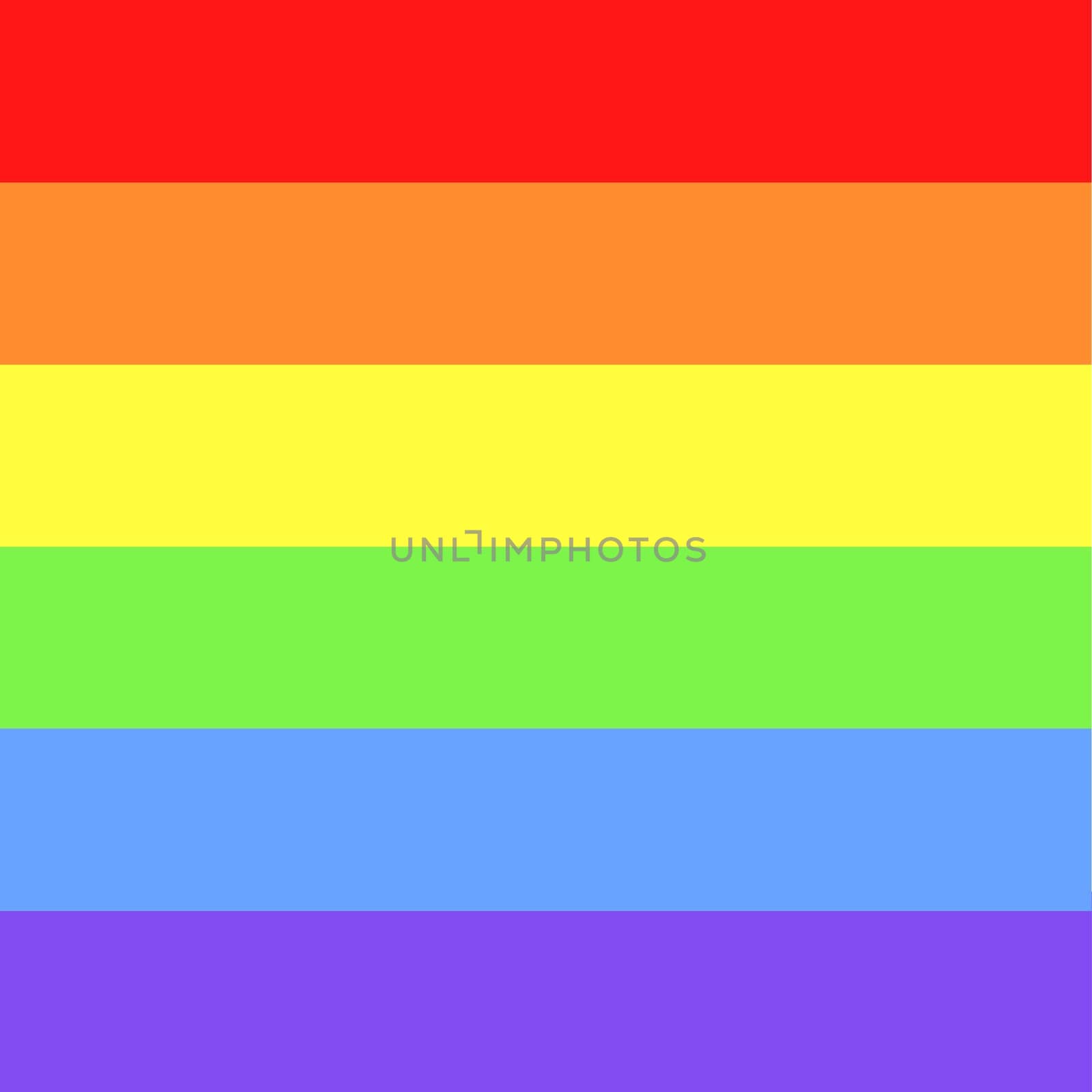 Square Illustration of colorful rainbow / pride flag / banner of LGBTQ (Lesbian, gay, bisexual, transgender & Queer) organization. June is celebrated as the Pride month and parades are held in cities