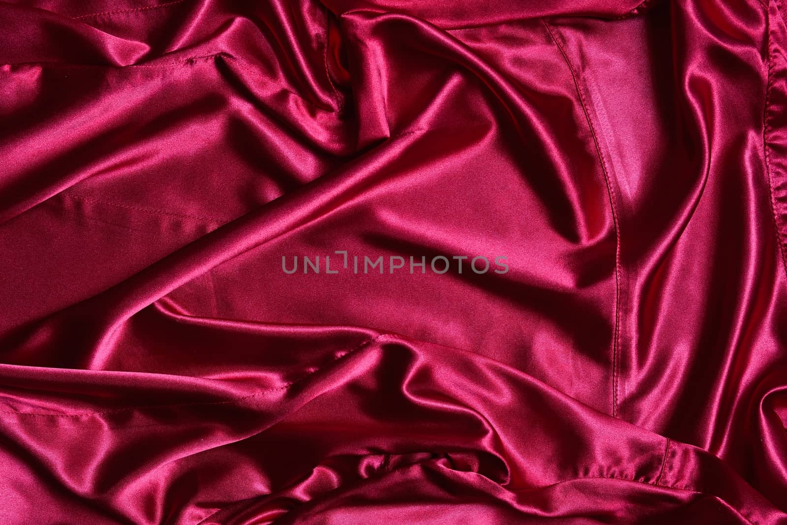 Rippled pink satin from above by CreativePhotoSpain