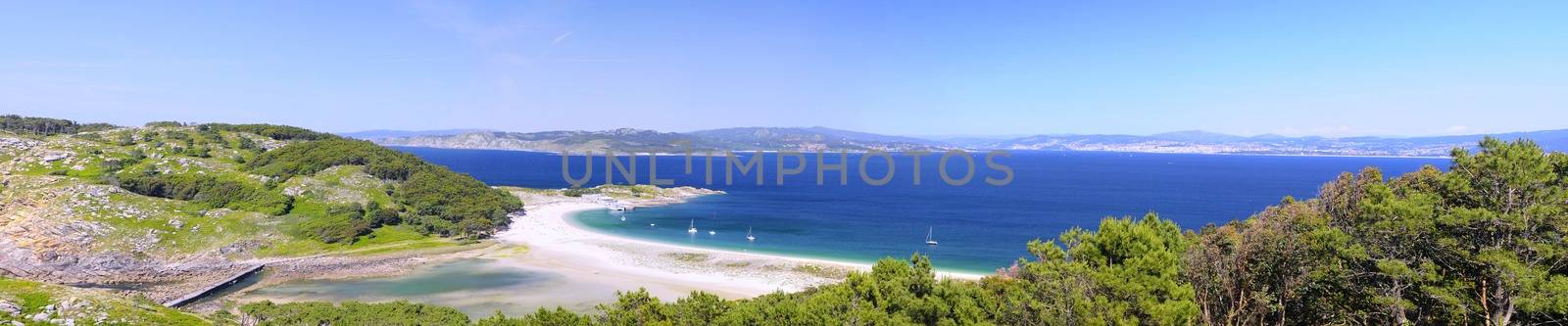 Cies Islands, National Park Maritime-Terrestrial of the Atlantic Islands of Galicia in Spain.