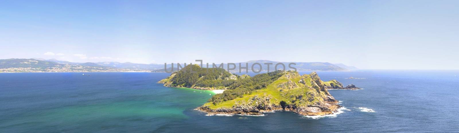 Cies Islands, National Park Maritime-Terrestrial of the Atlantic Islands of Galicia in Spain.