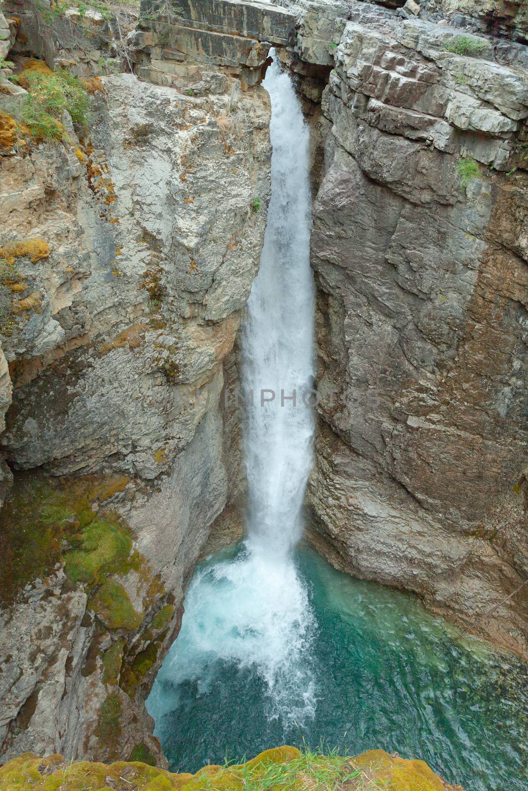 One of many waterfalls along Johnston Canyon trail, Alberta, Canada
