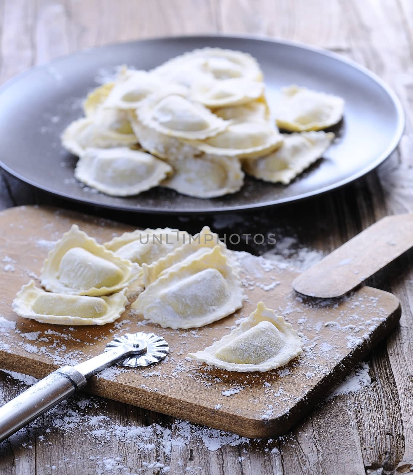 Preparing fresh ravioli. by CreativePhotoSpain