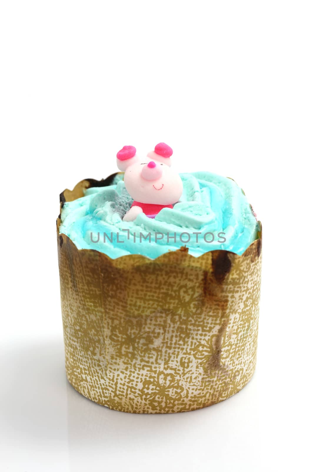 cupcake isolated in white background