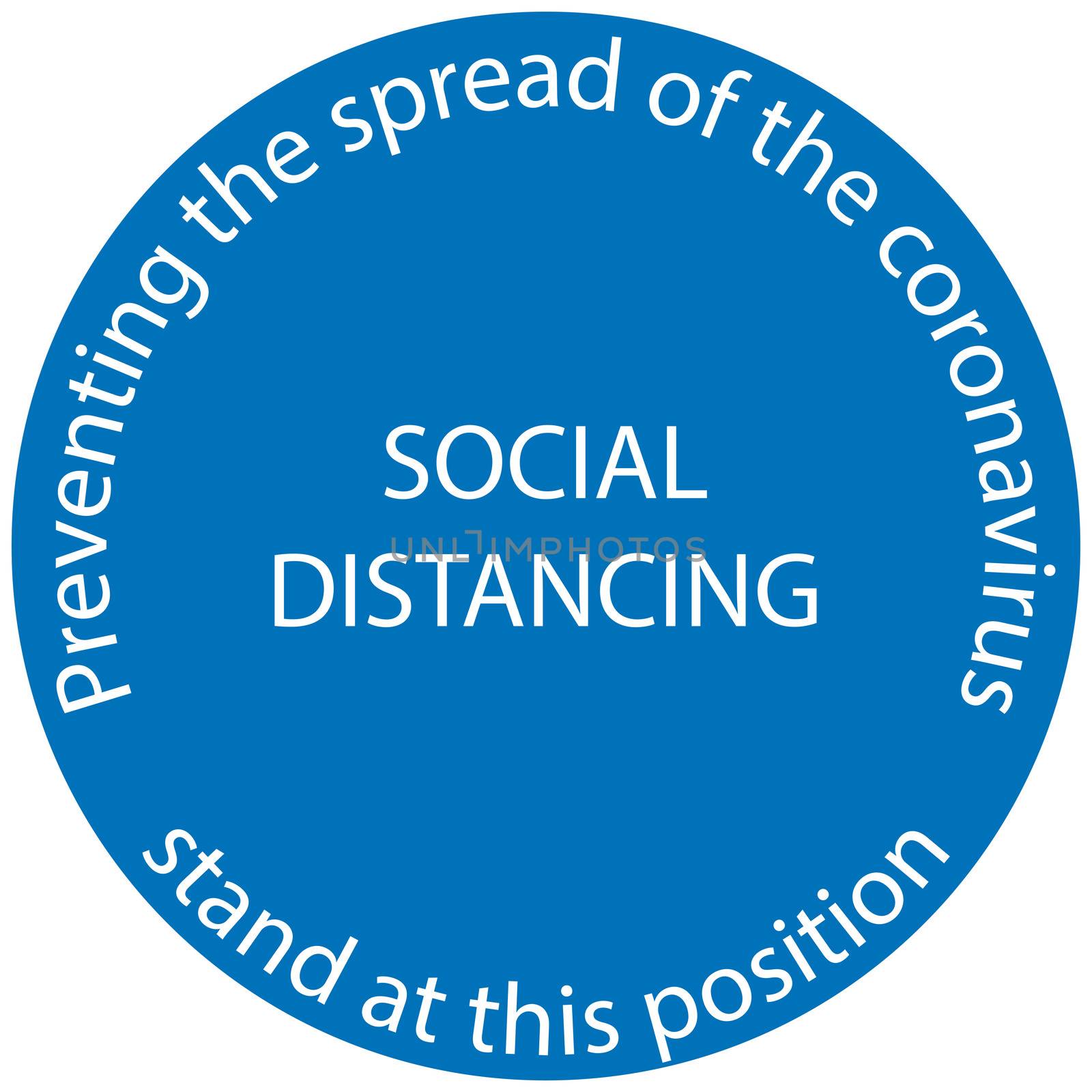 Symbol Marking the standing position, the floor as markers for people to stand 6 feet apart, the practices put in place to enforce social distancing, vector illustration
