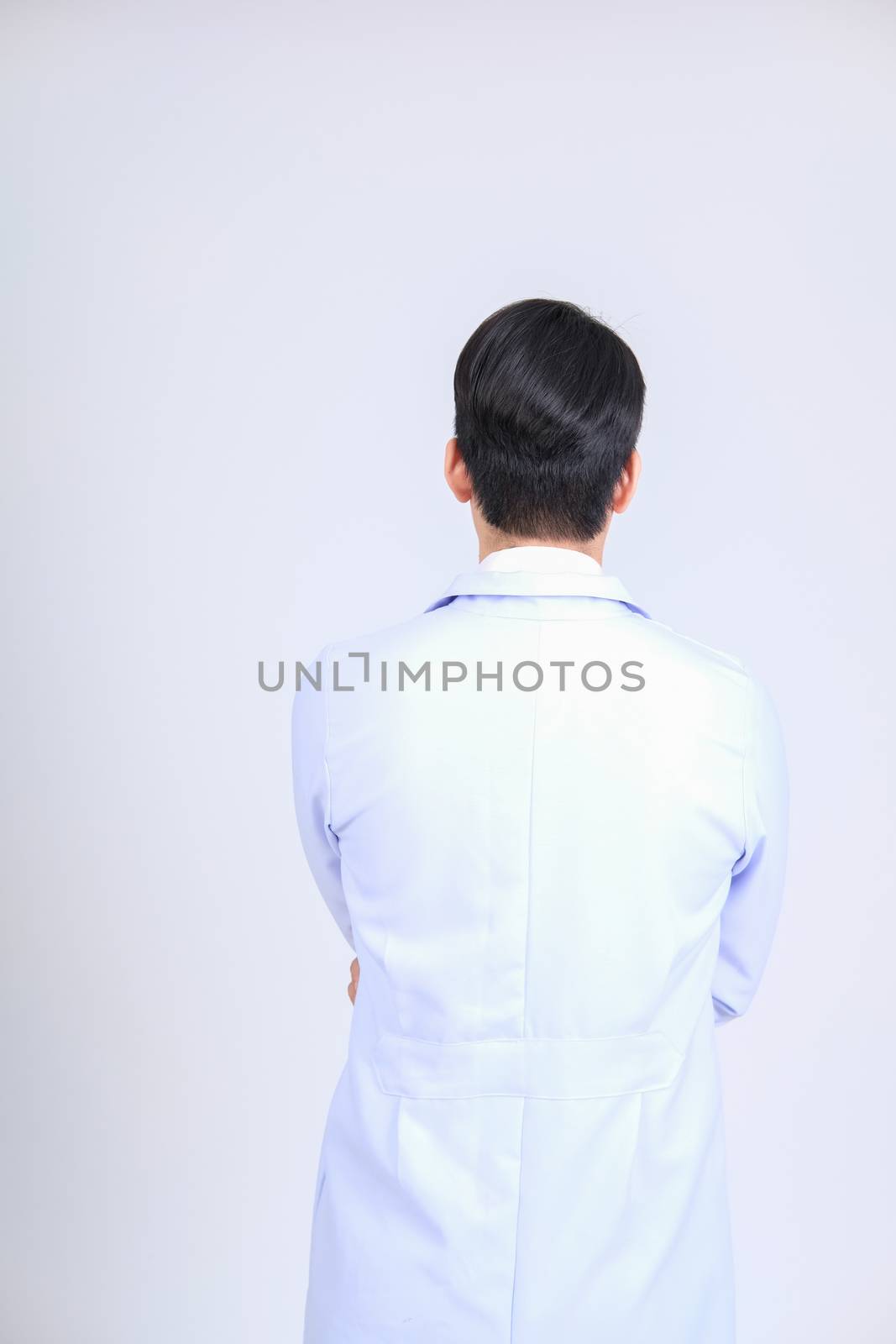doctor physician practitioner on white background. medical professional medicine healthcare concept
