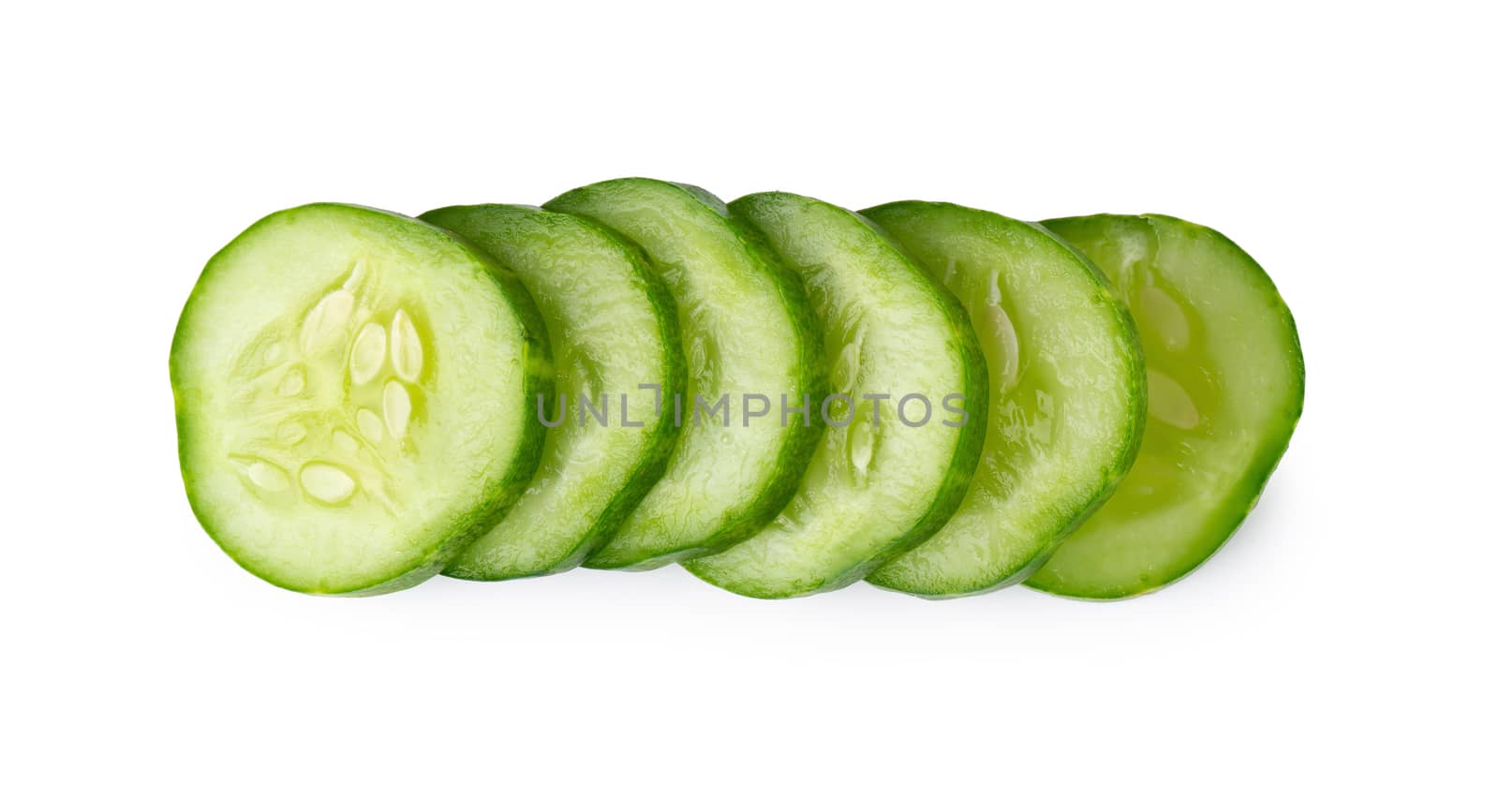 fresh cucumbers isolated on a white background by kaiskynet