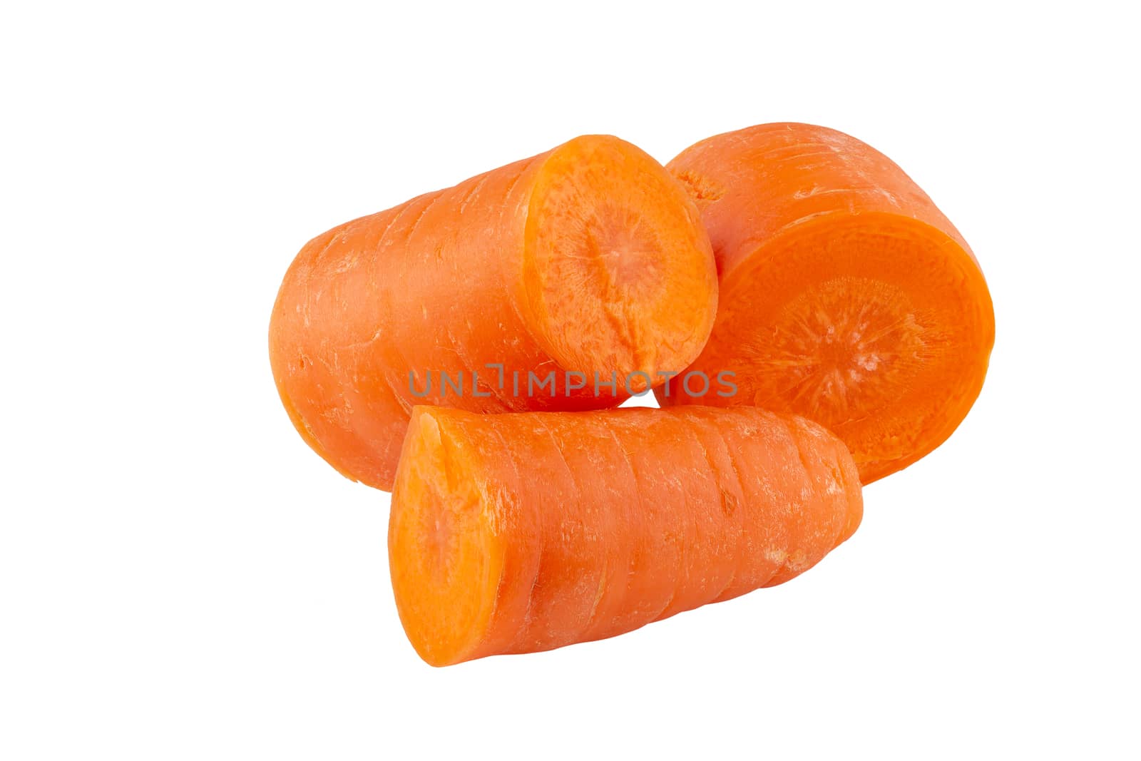 Carrots isolated on white background With clipping path by kaiskynet