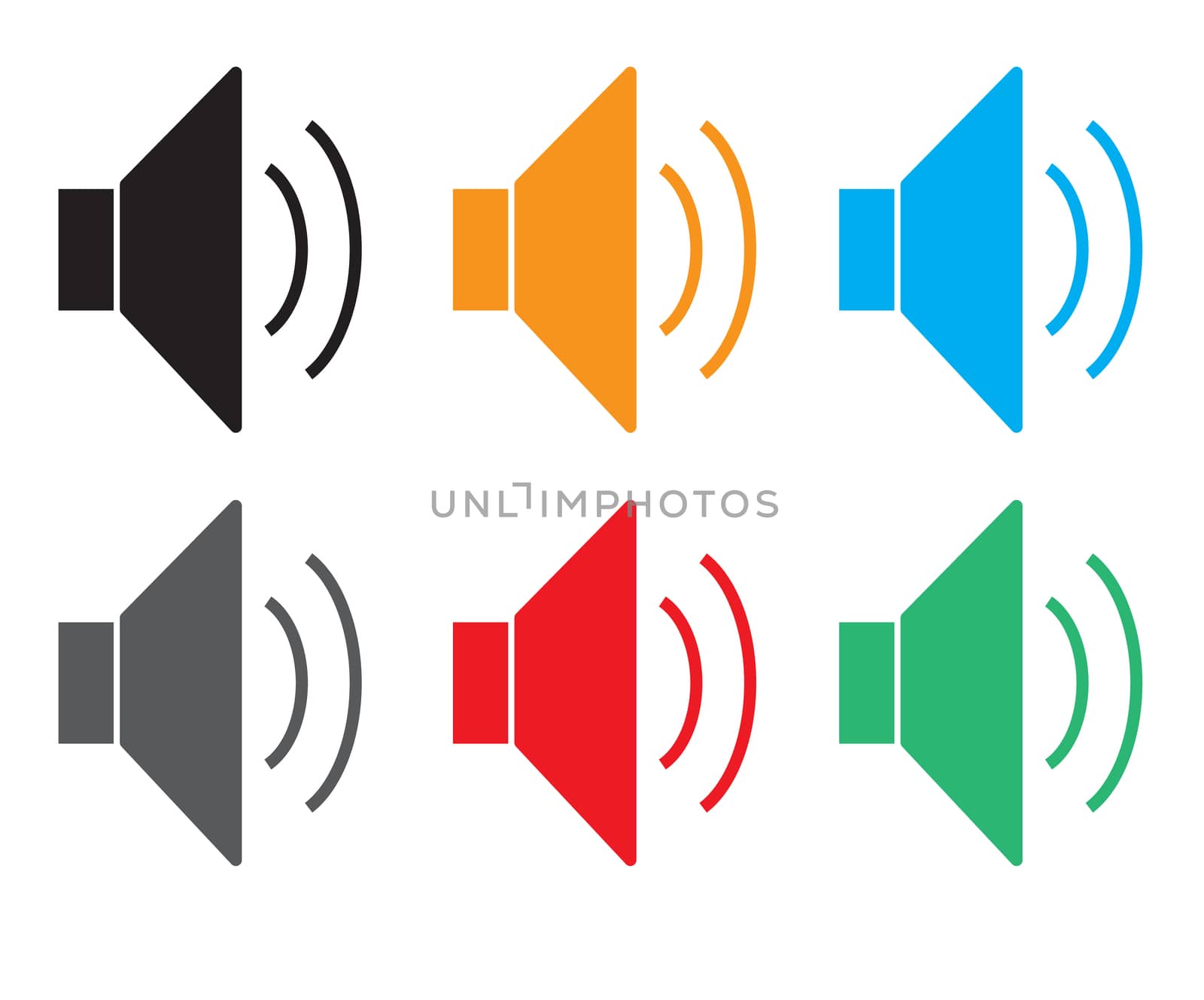 speaker icon on white background. flat style. speaker icon for your web site design, logo, app, UI. volume symbol. loud speaker sign.