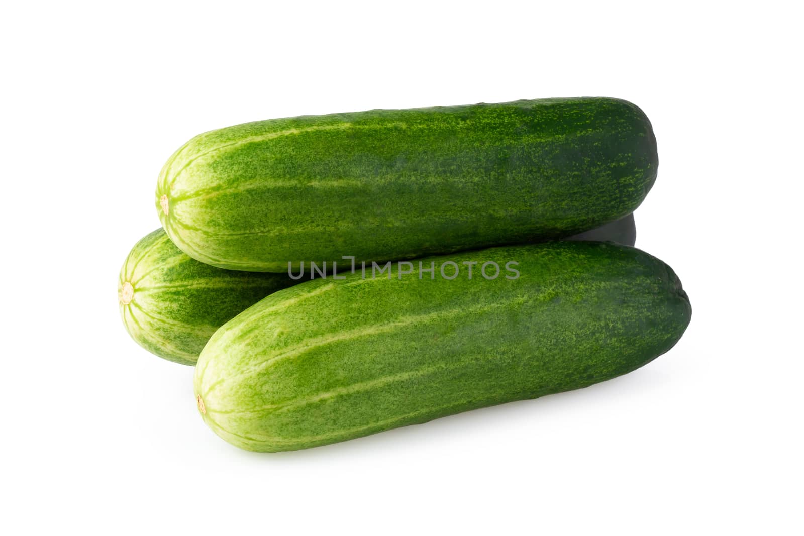 fresh cucumbers isolated on a white background by kaiskynet