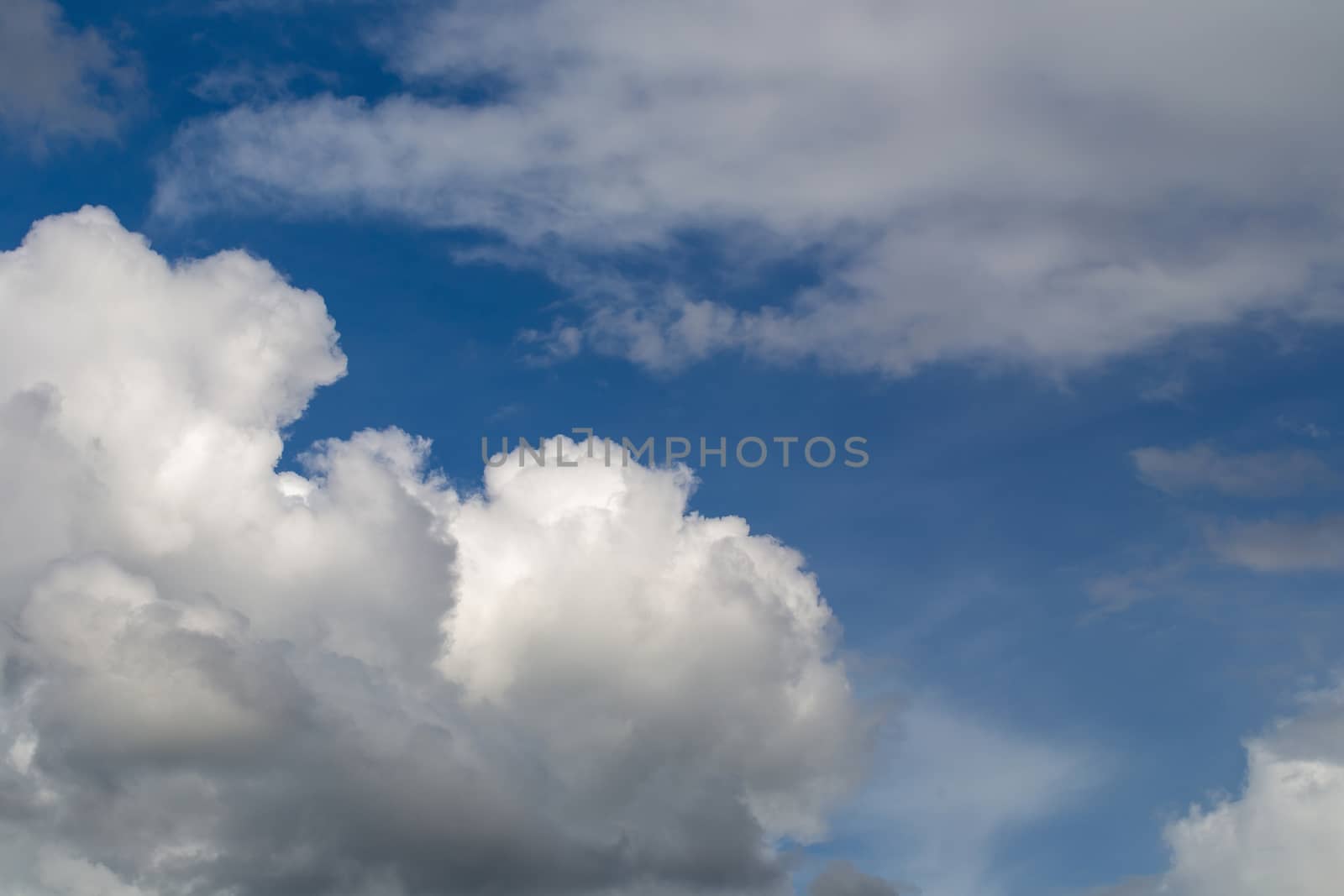 Dramatic sky with stormy clouds before rain and thunderstorm by kaiskynet