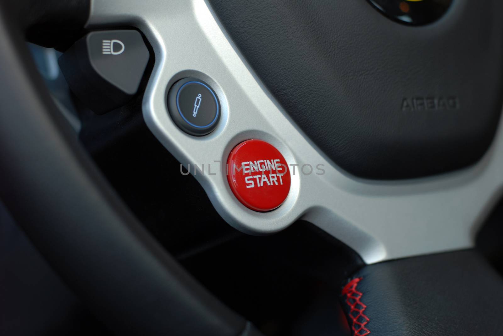 Car engine start and stop button