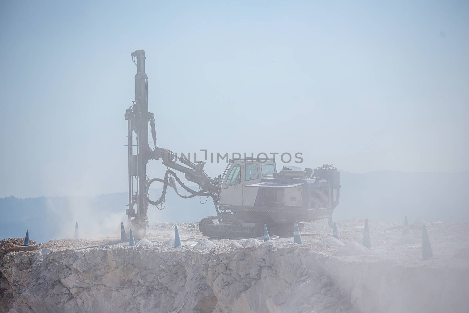 Rock drill car for bombing at a coal mine. by kaiskynet