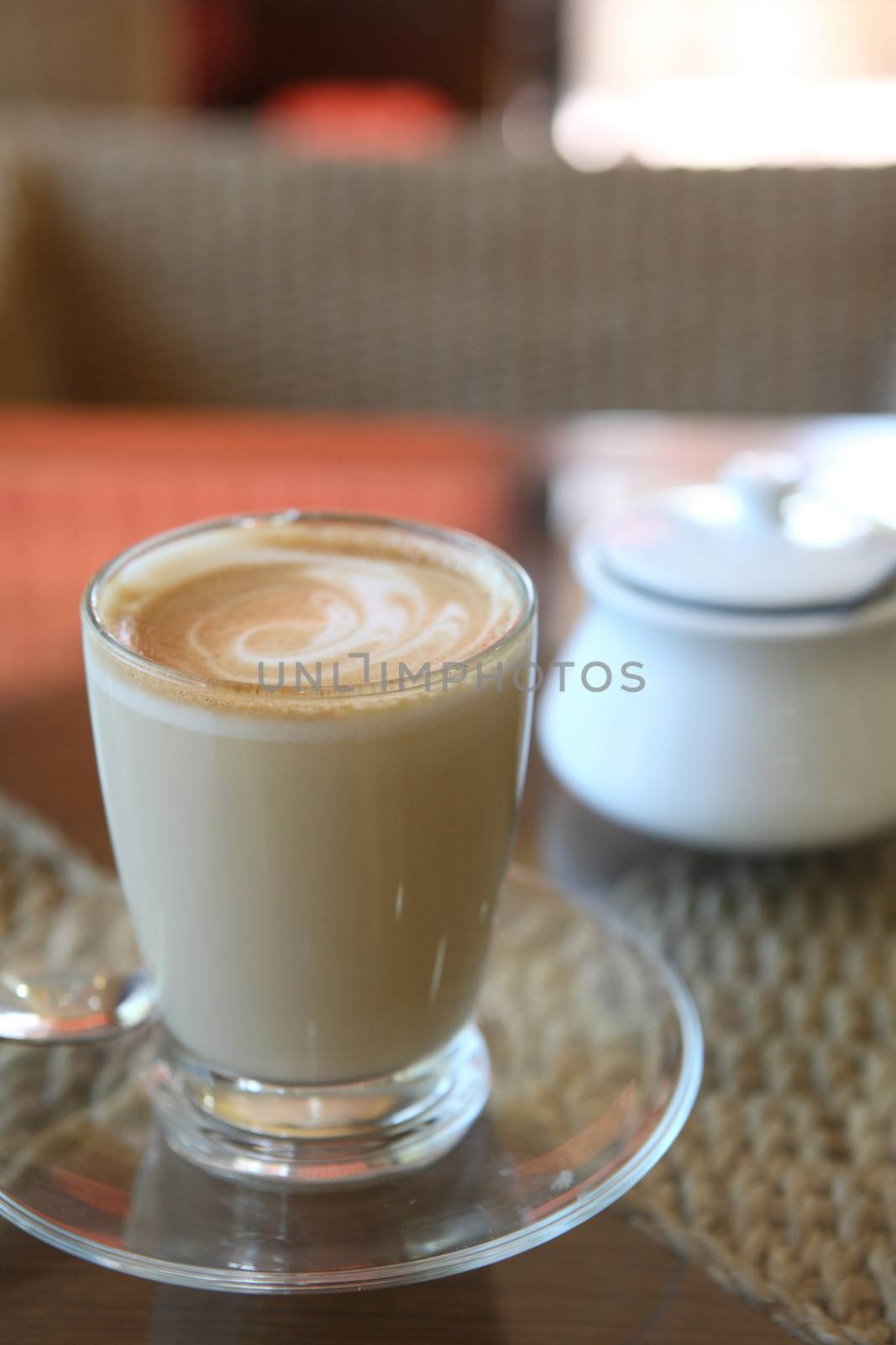 coffee on wood background