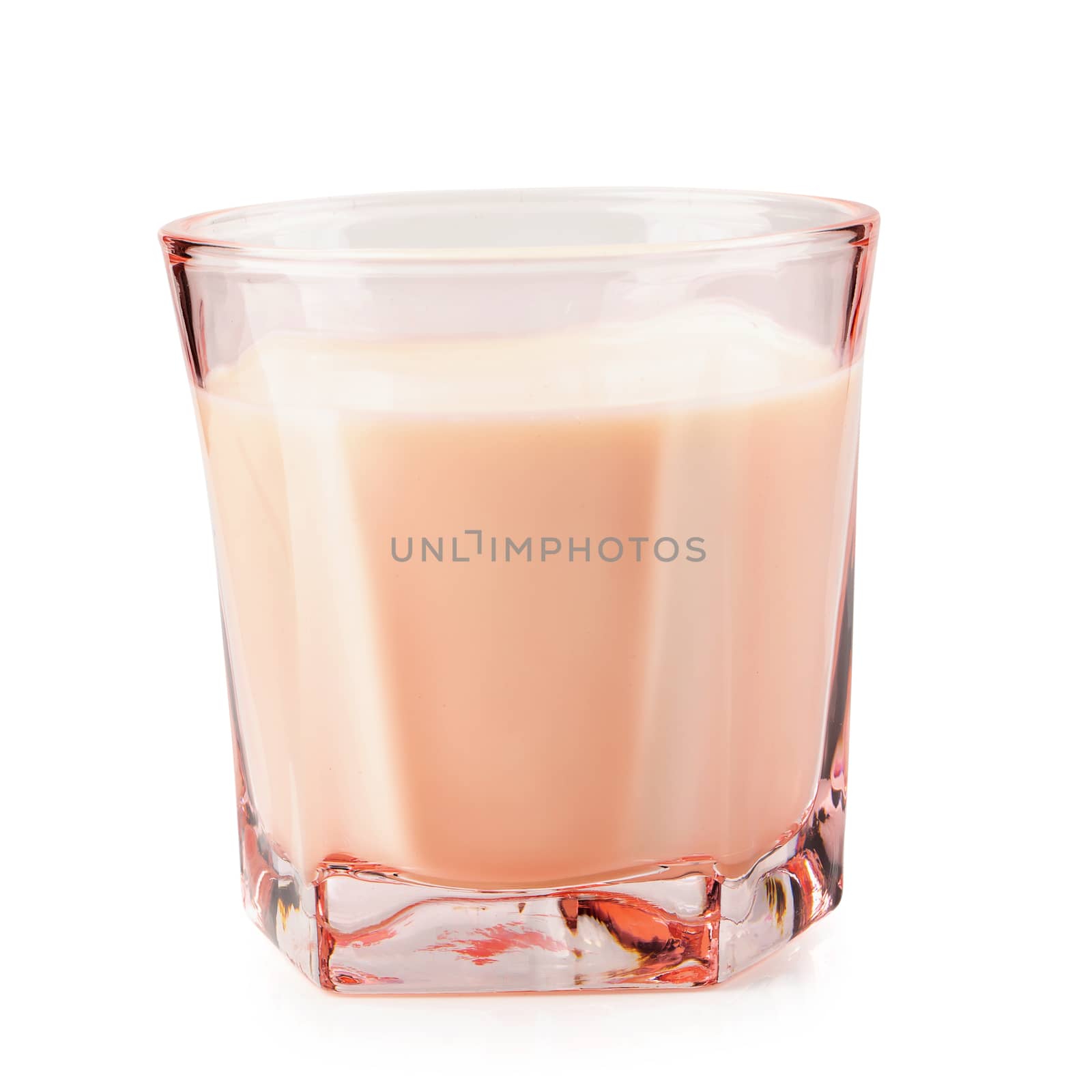 Glass of milk isolated on a white background by kaiskynet