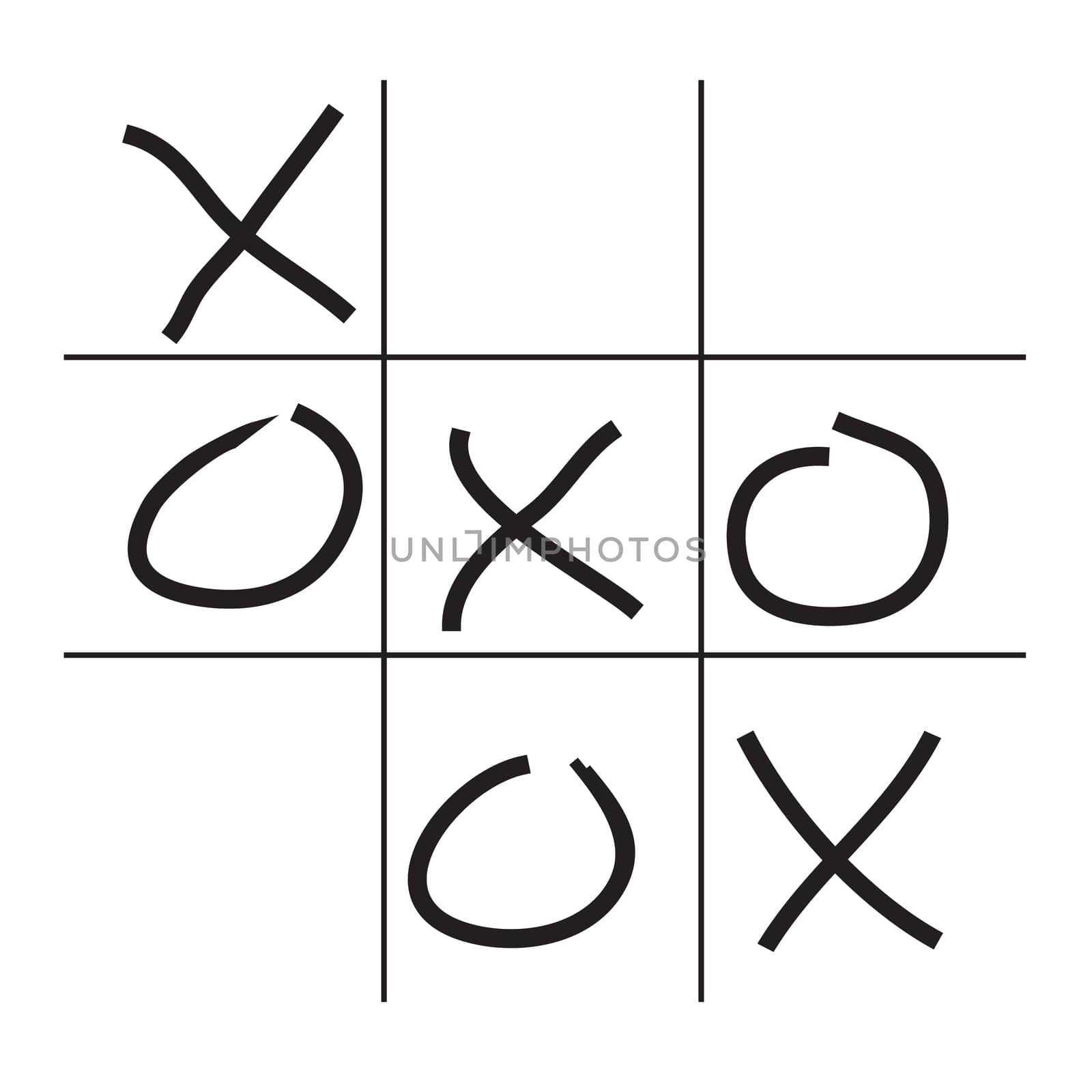 tictactoe game icon on white background. flat style. tictactoe g by suthee
