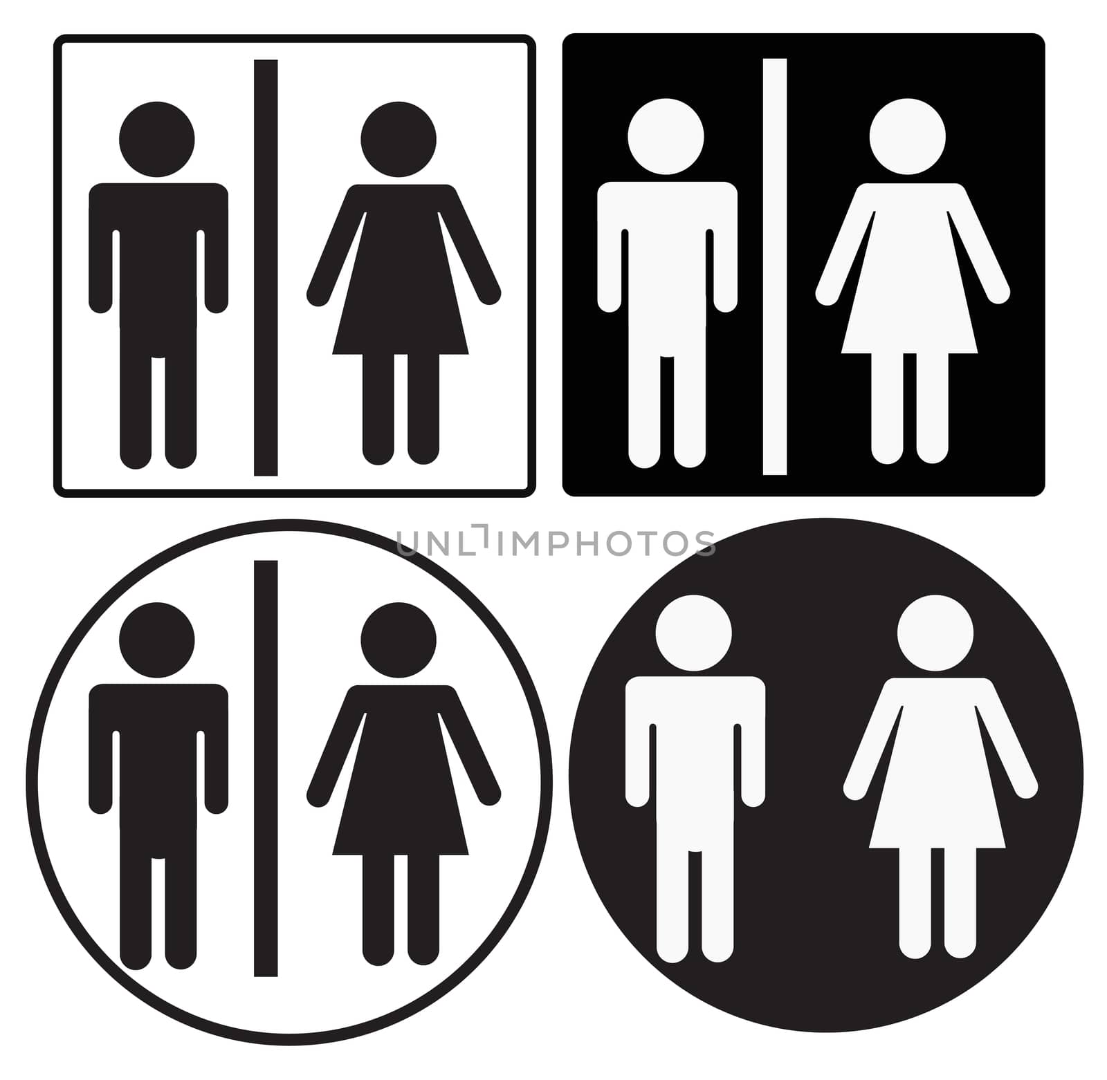 a man and a lady toilet icon on white background. flat style.  toilet icon for your web site design, logo, app, UI. toilet symbol. a man and a lady toilet sign