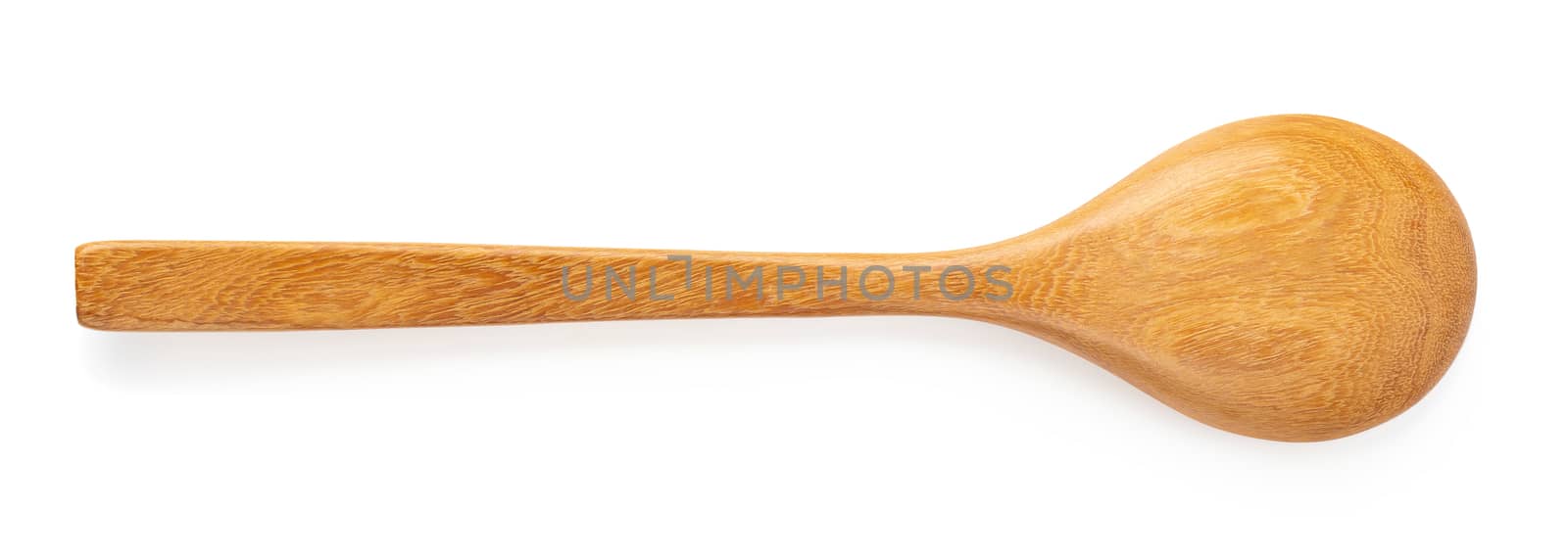 Wooden spoon isolated on a white background by kaiskynet