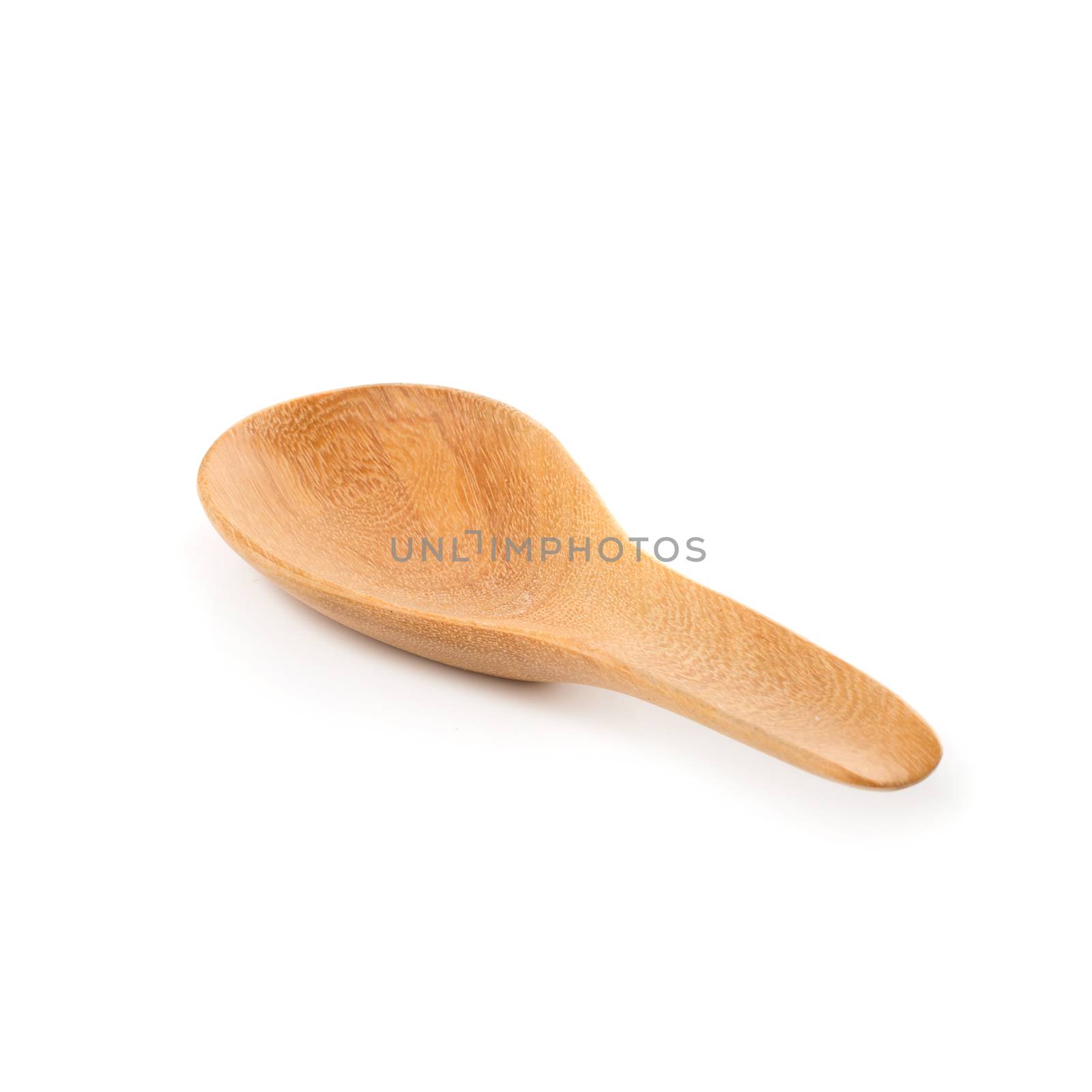 Wooden Spoon isolated on a white background by kaiskynet