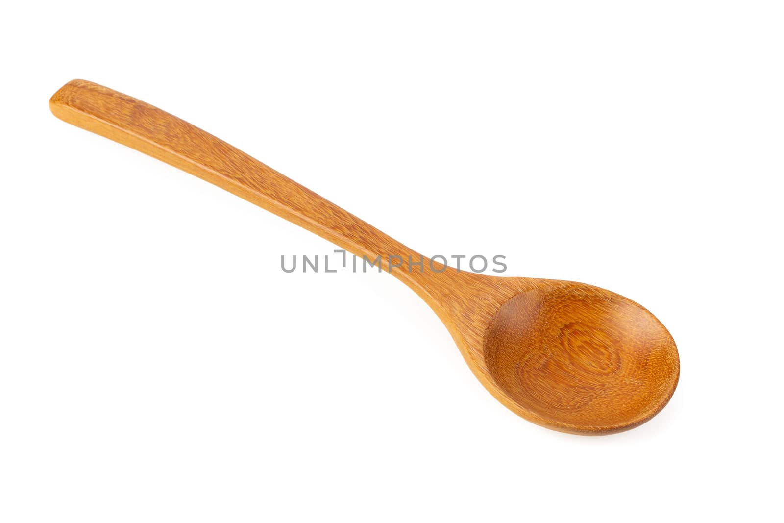 Wooden spoon isolated on a white background by kaiskynet