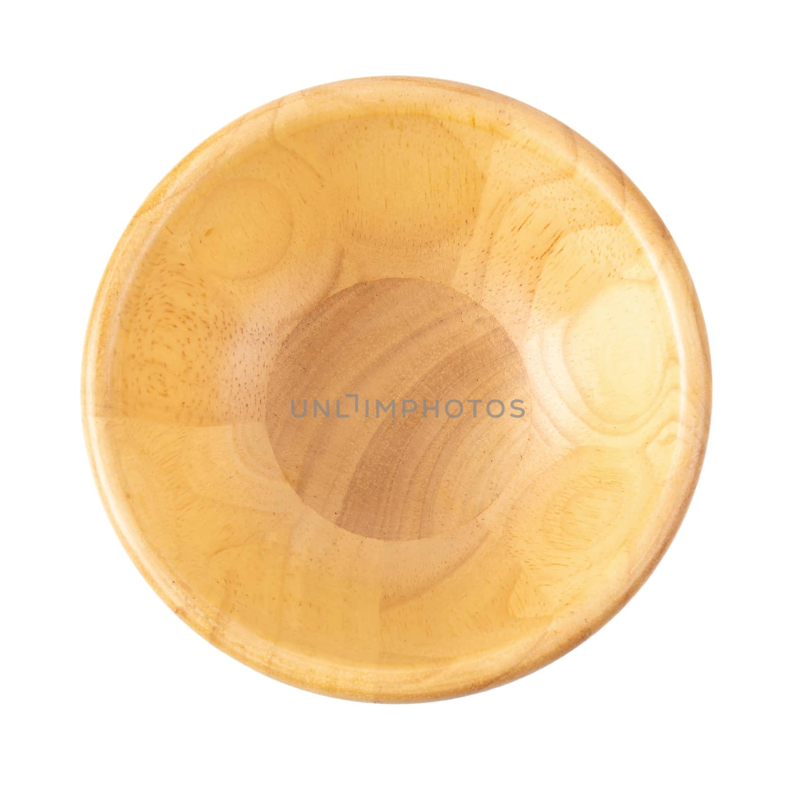 Wooden cup isolated on a white background by kaiskynet