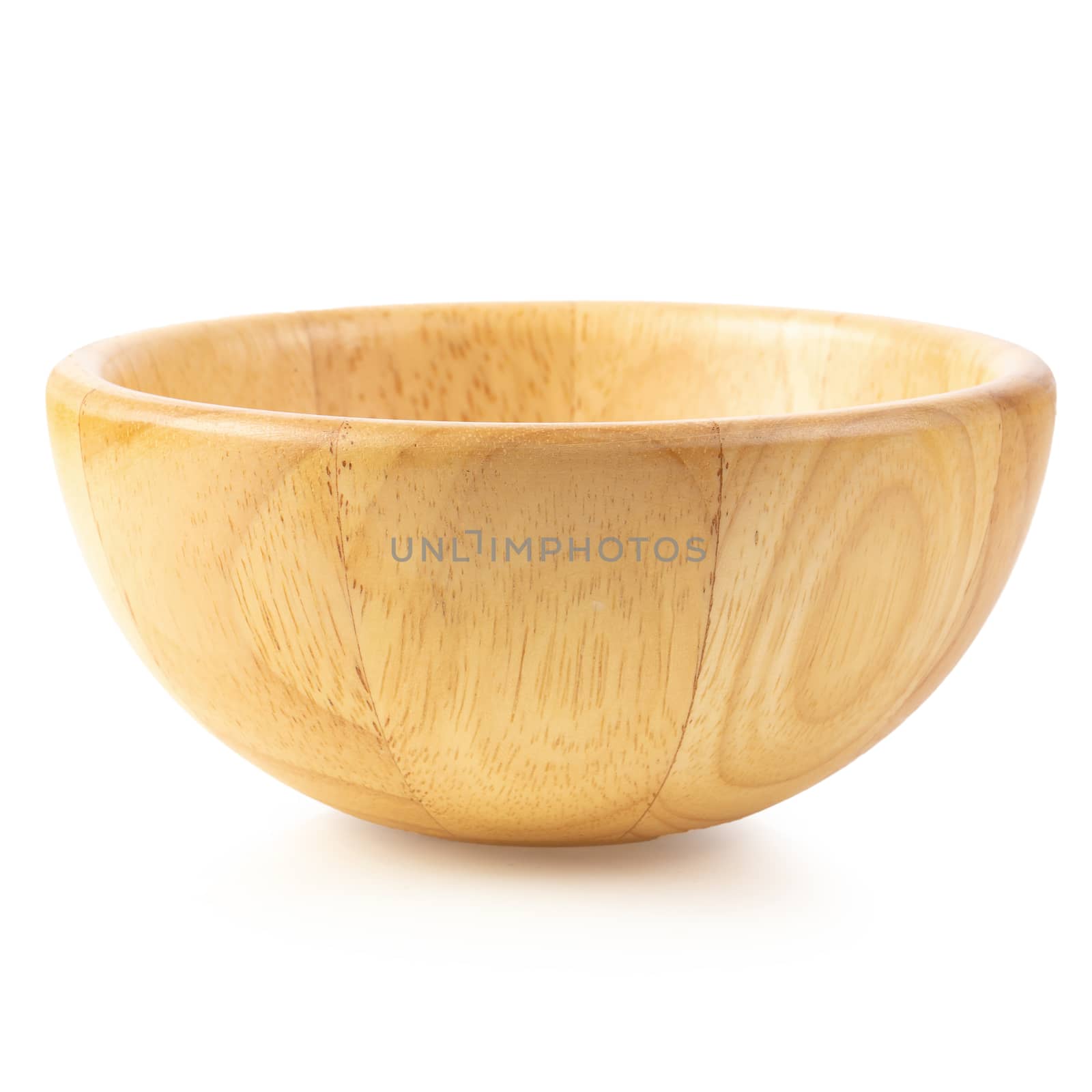 Wooden cup isolated on a white background by kaiskynet