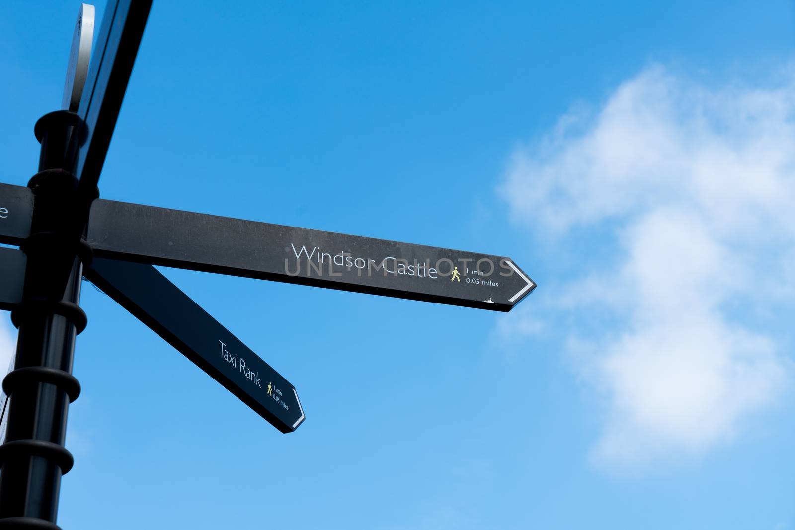 Long walk in Windsor castle, uk, london in summer