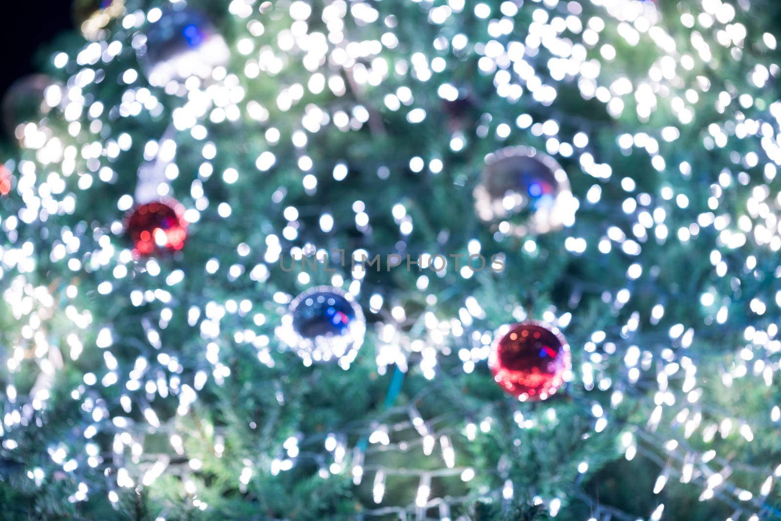 Christmas ball on the tree for decoration by Alicephoto