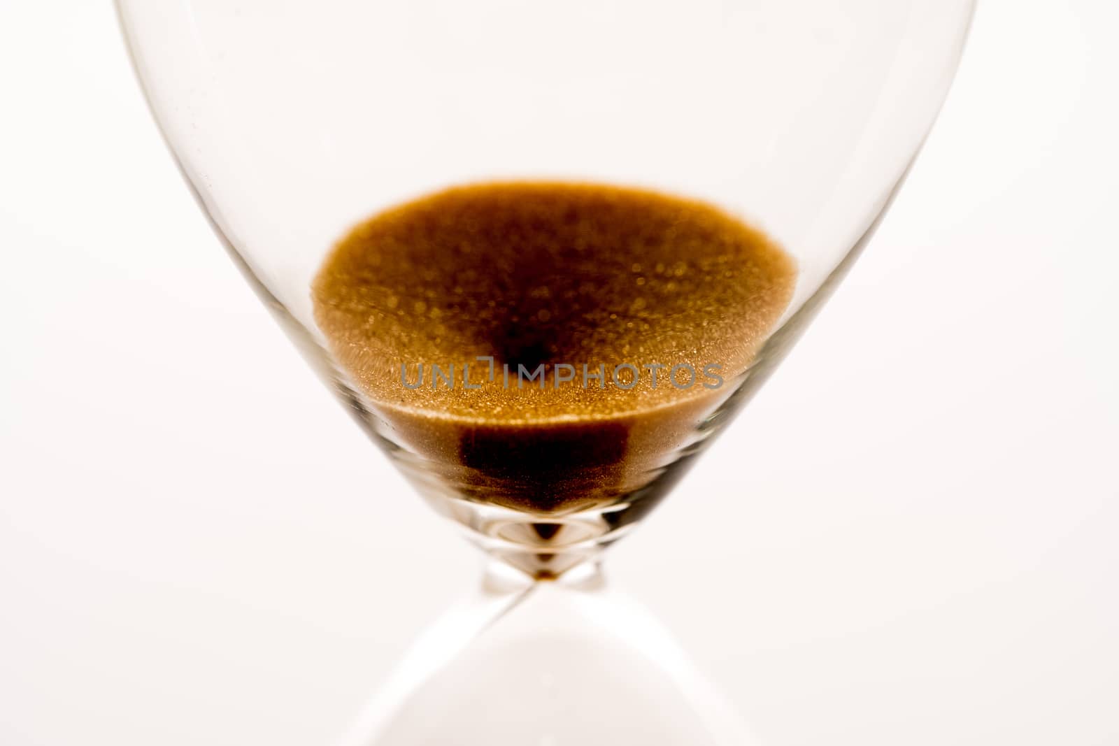 Sand clock, business time management concept
