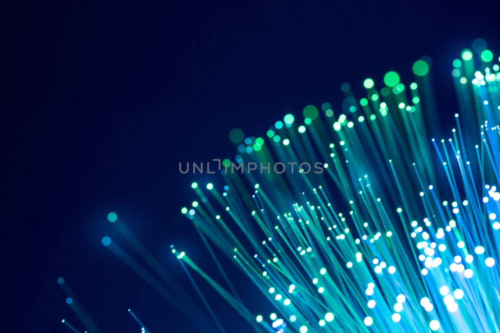 Fiber optics, abstract & blur background