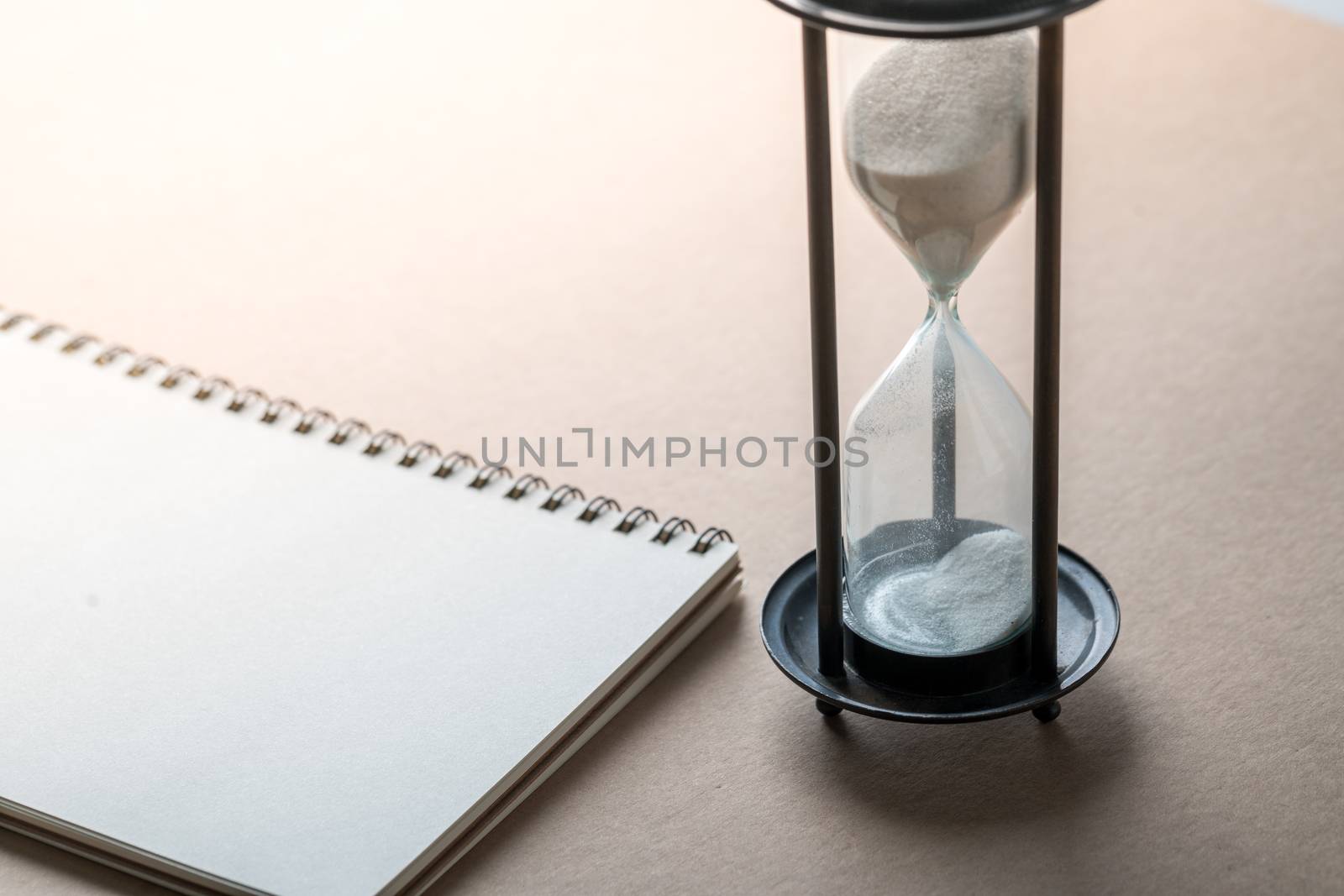 Sand clock, business concept teamwork & time management by Alicephoto