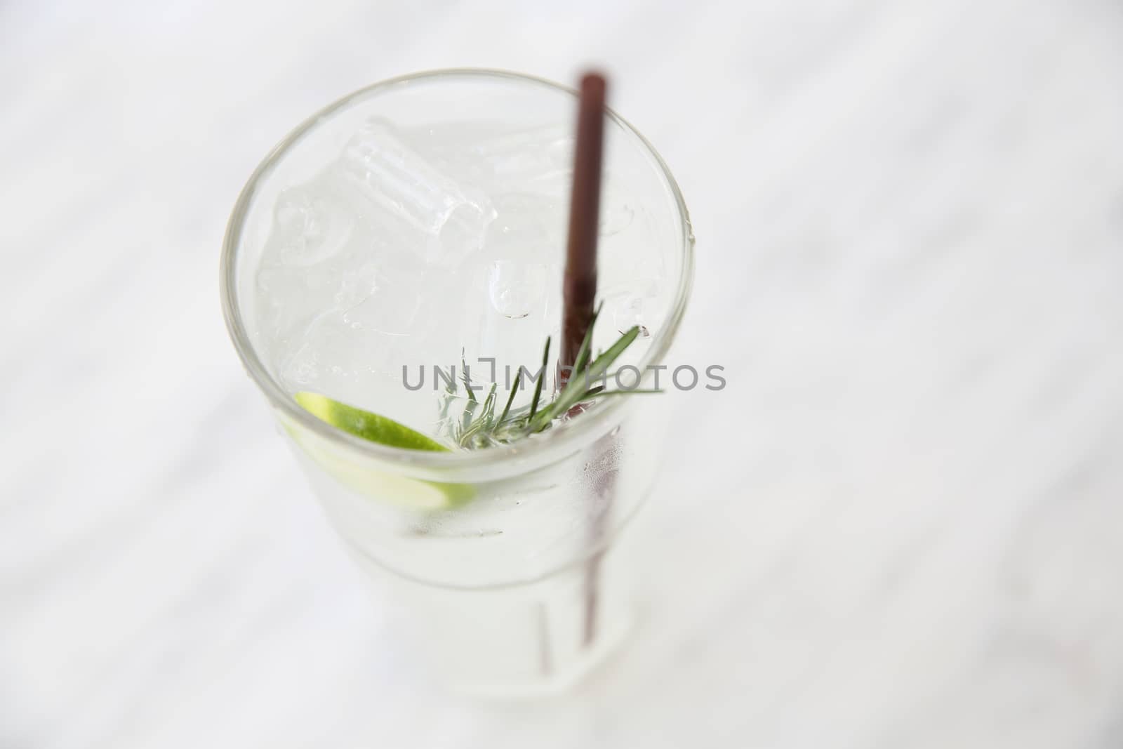 lime juice in white tone