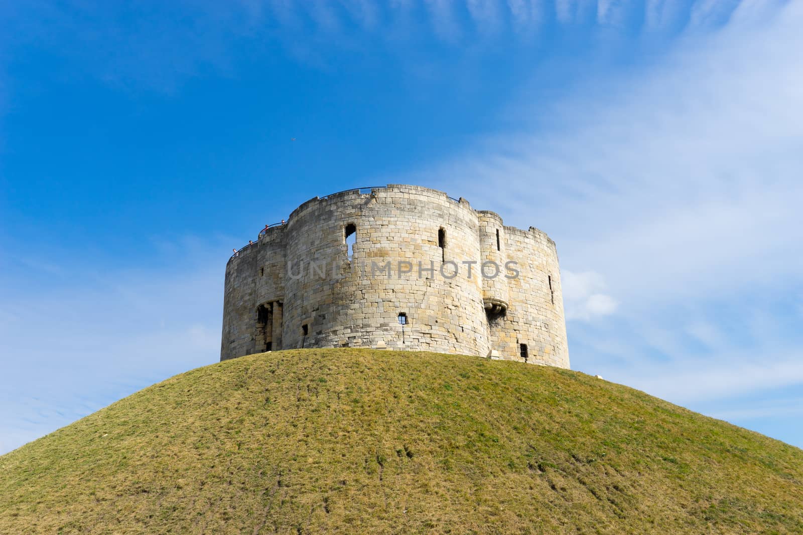 Cliffords Tower in York, England UK by Alicephoto