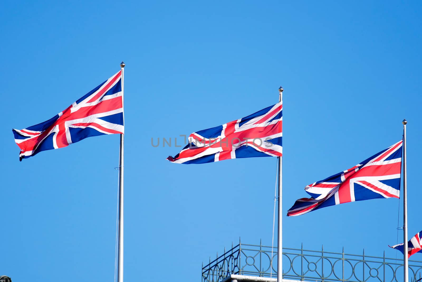 British & English national flag, London by Alicephoto