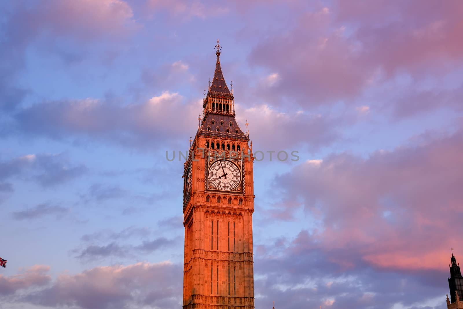 Big Ben and Westminster abbey in London, England by Alicephoto