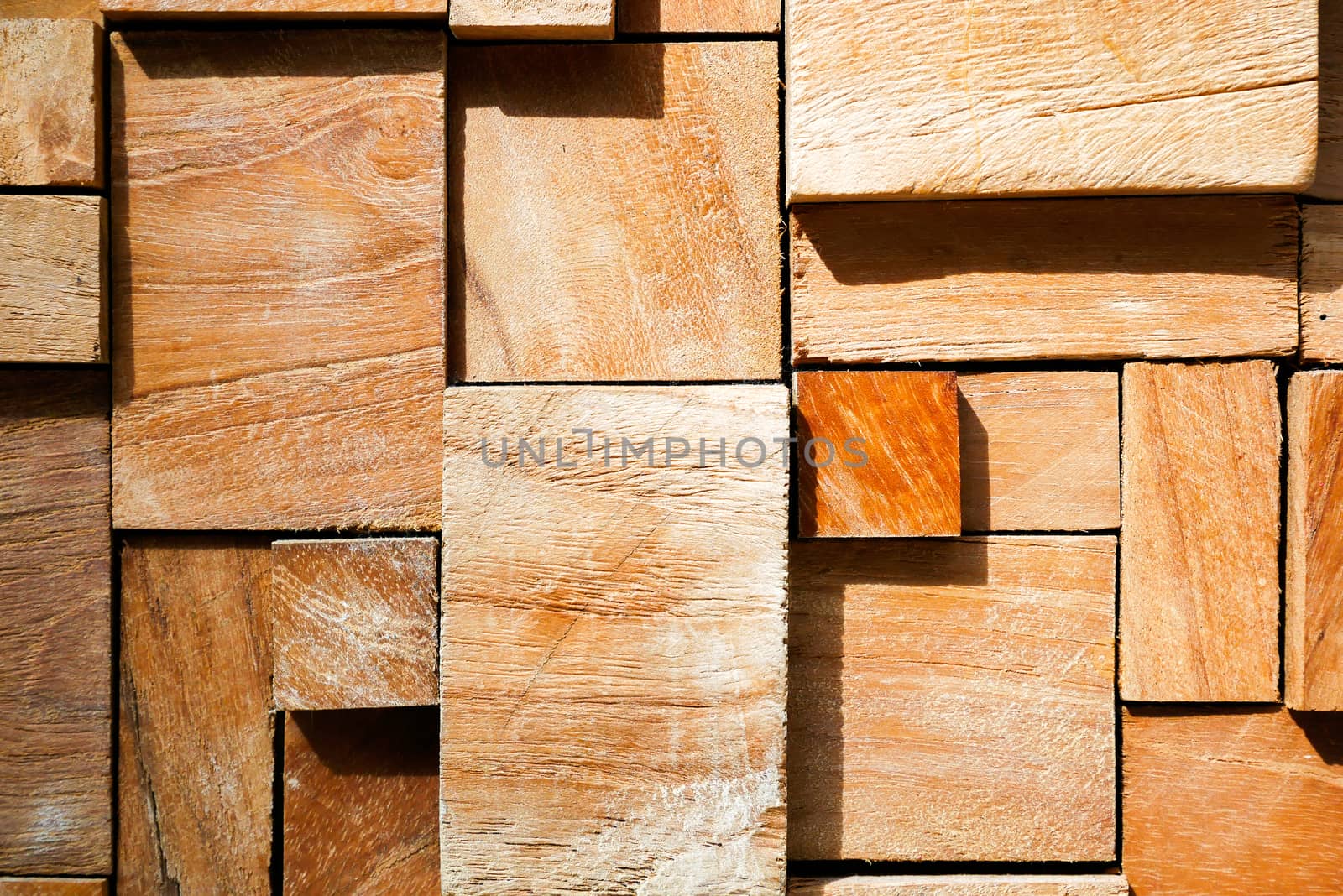 Square modern decorated wood background