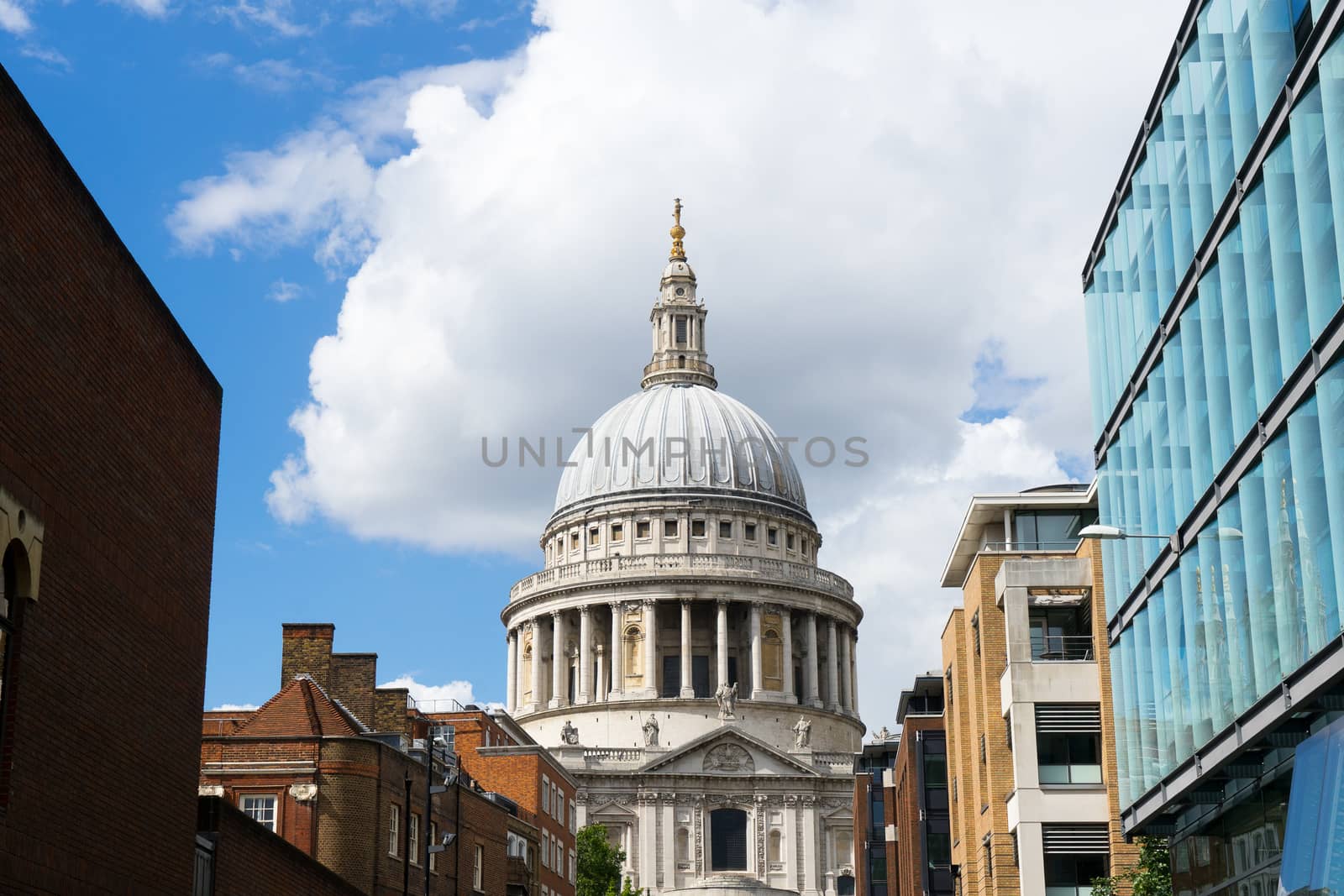 Millennium bridge and St. Paul, London, UK