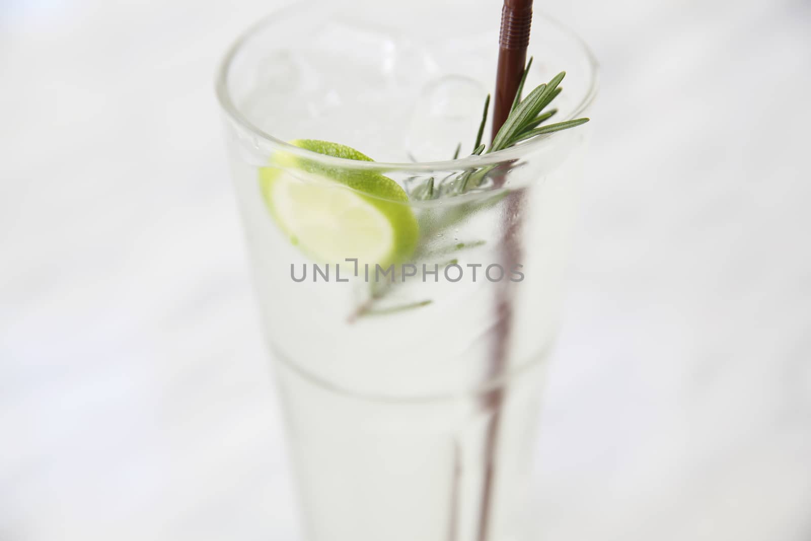 lime juice in white tone