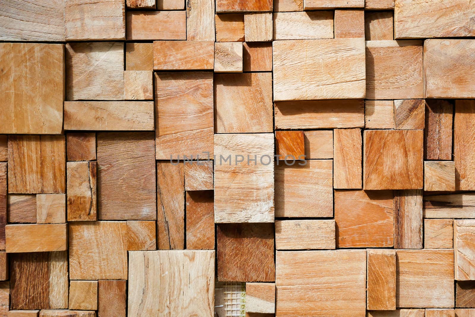 Square modern decorated wood background