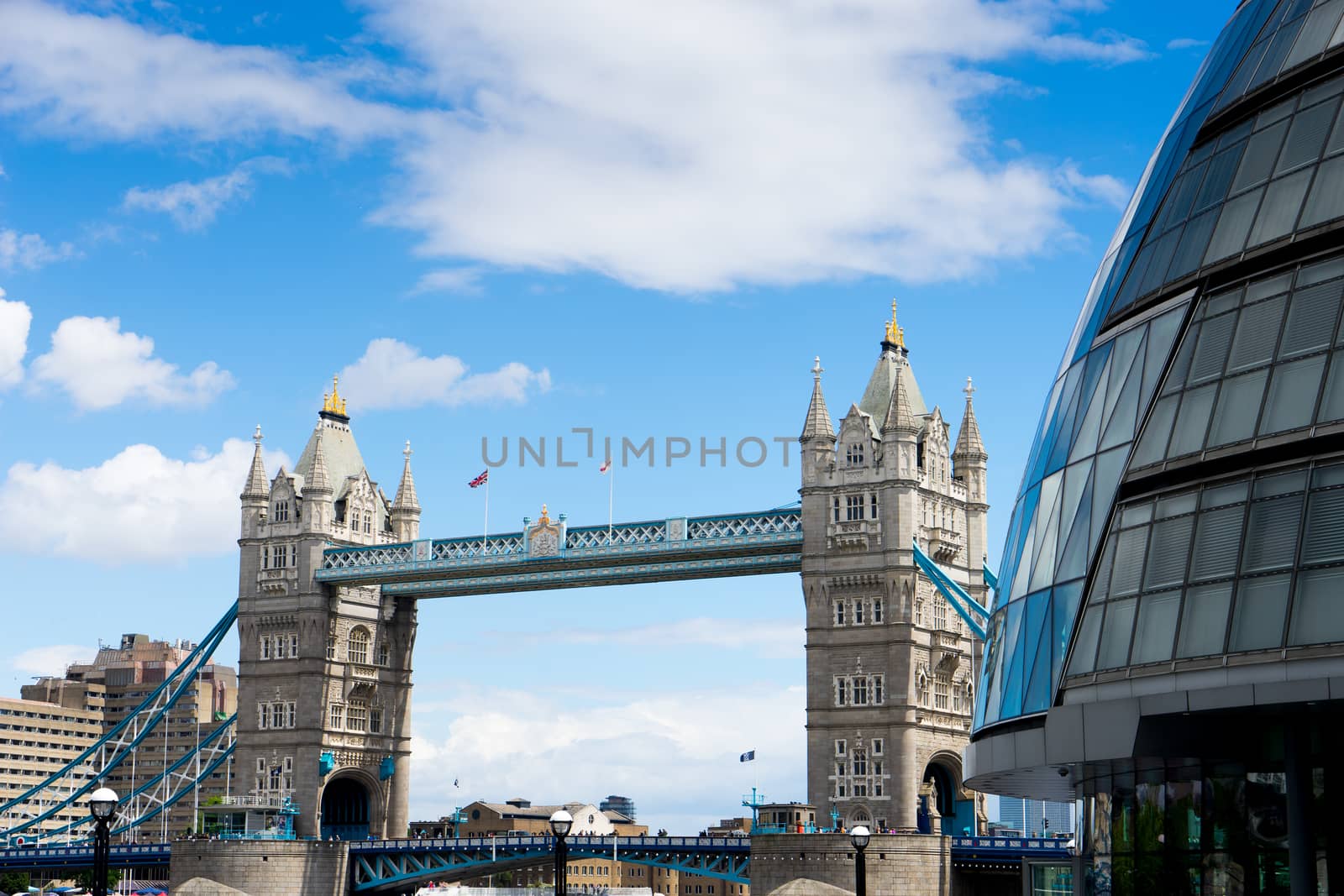 Tower Bridge, London UK in summer by Alicephoto