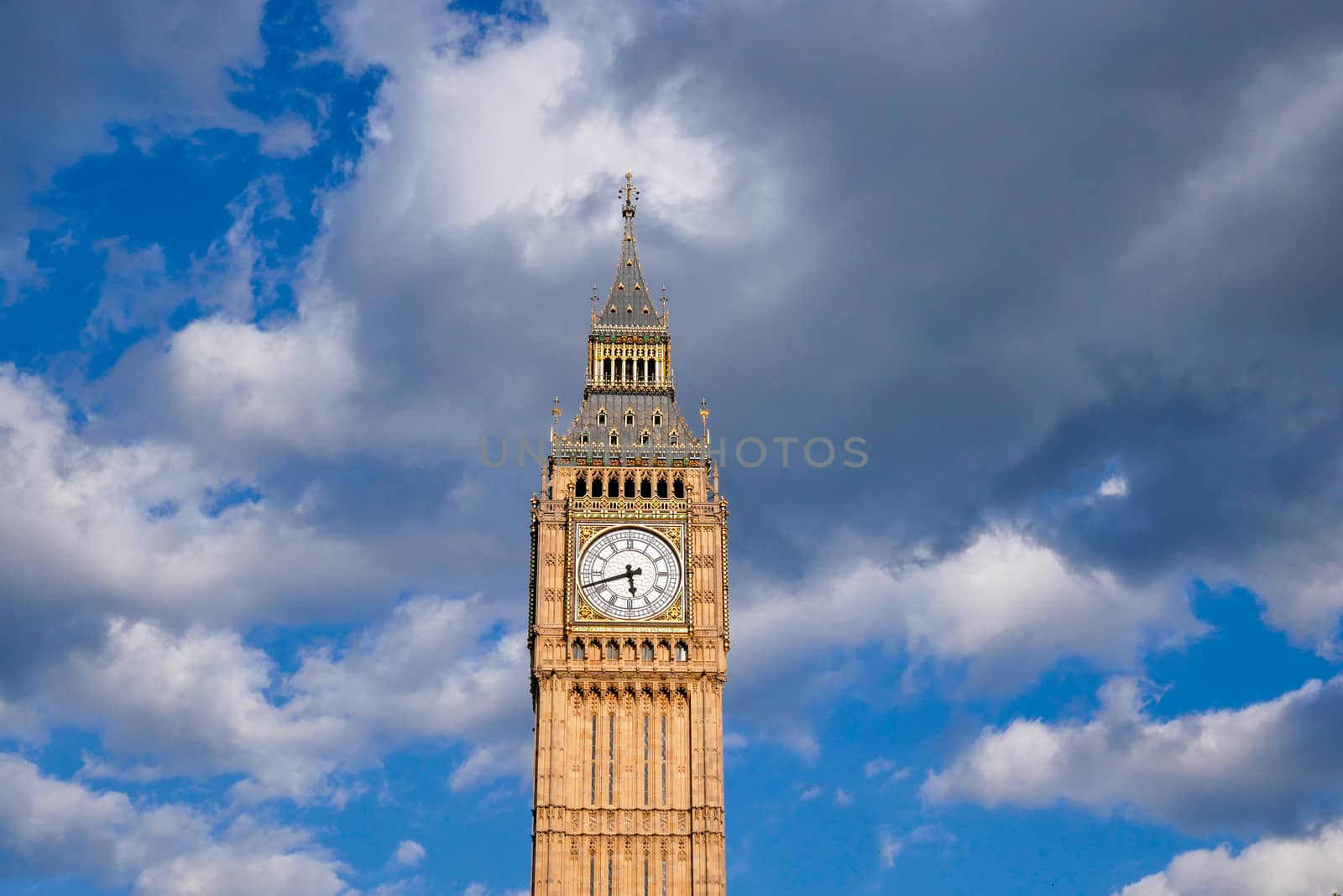 Big Ben and Westminster abbey in London, England by Alicephoto