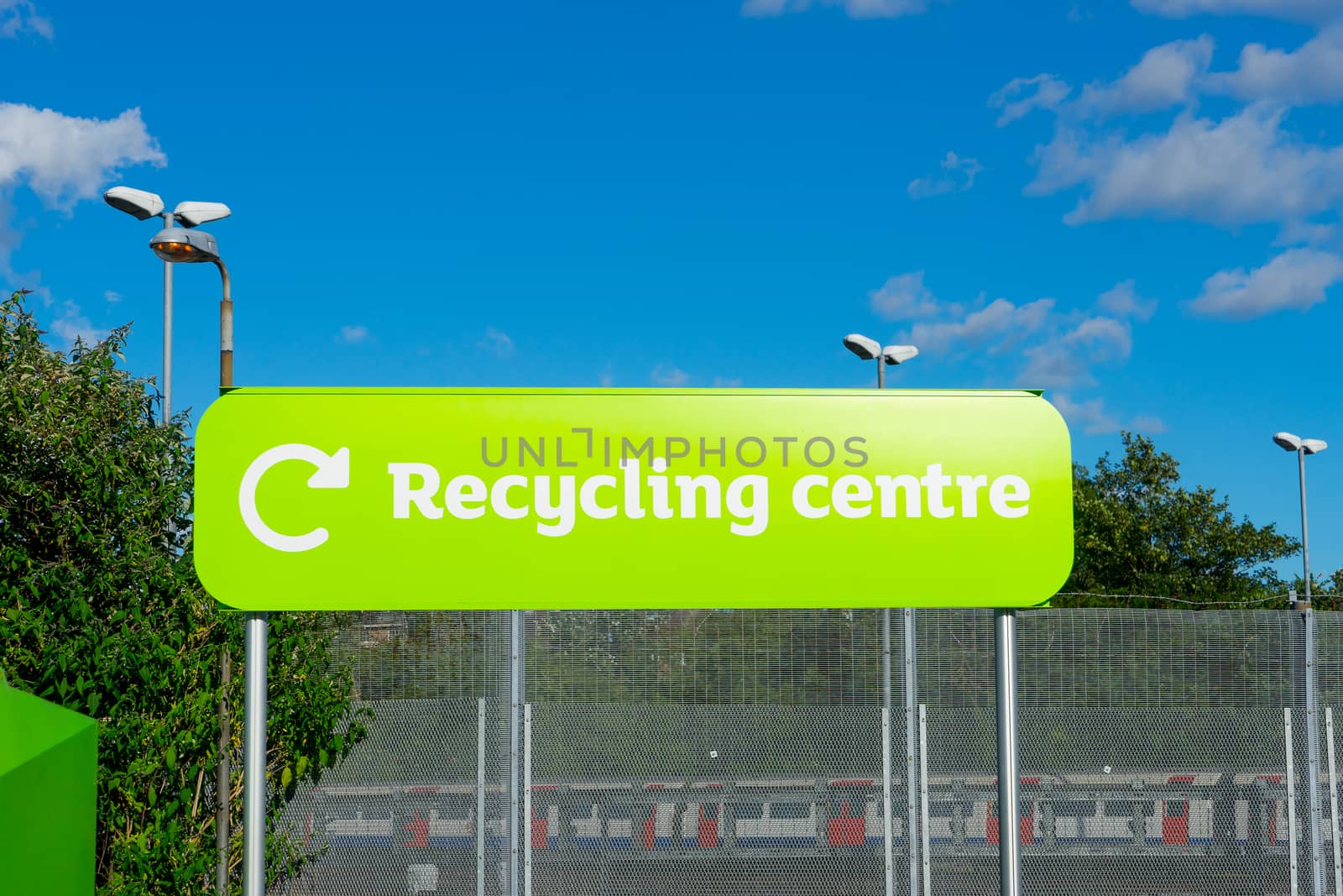 Recycle area sign outdoor  by Alicephoto