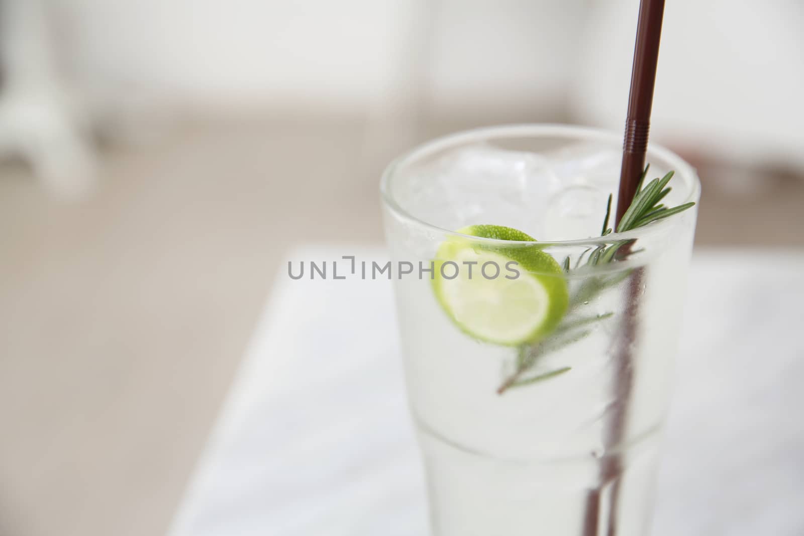 lime juice in white tone